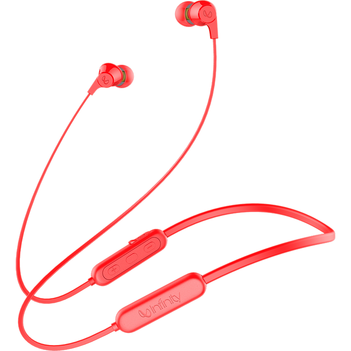 אוזניות אלחוטיות Infinity by Harman Tranz N300 IPX5 - צבע אדום שנה אחריות עי היבואן הרשמי