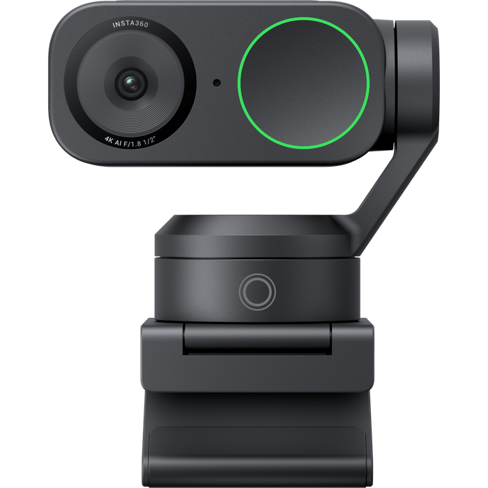 מצלמת רשת חכמה Insta360 Link 2 4K AI - צבע שחור שנה אחריות עי היבואן הרשמי