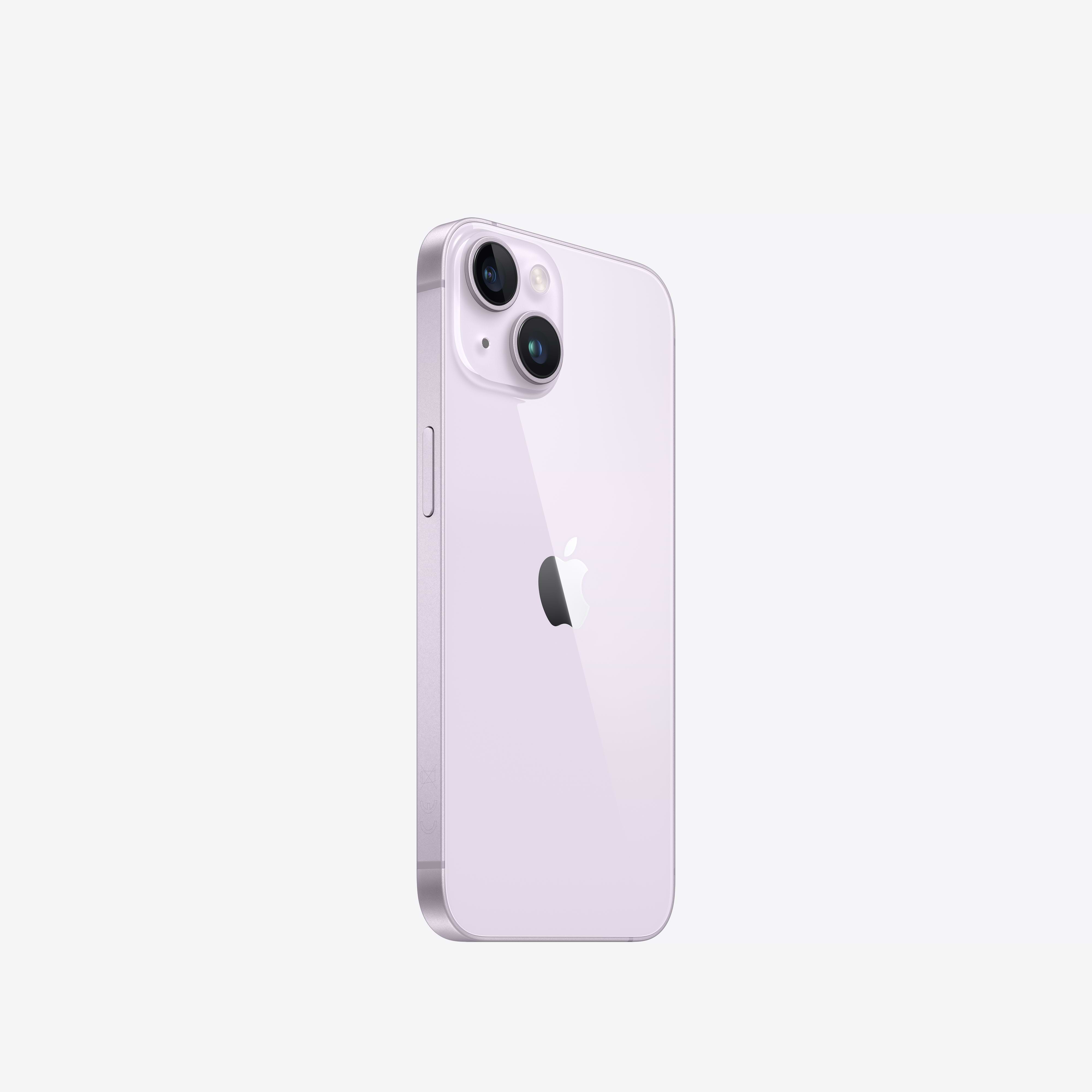 טלפון סלולרי Apple iPhone 14 256GB -  צבע סגול שנה אחריות ע