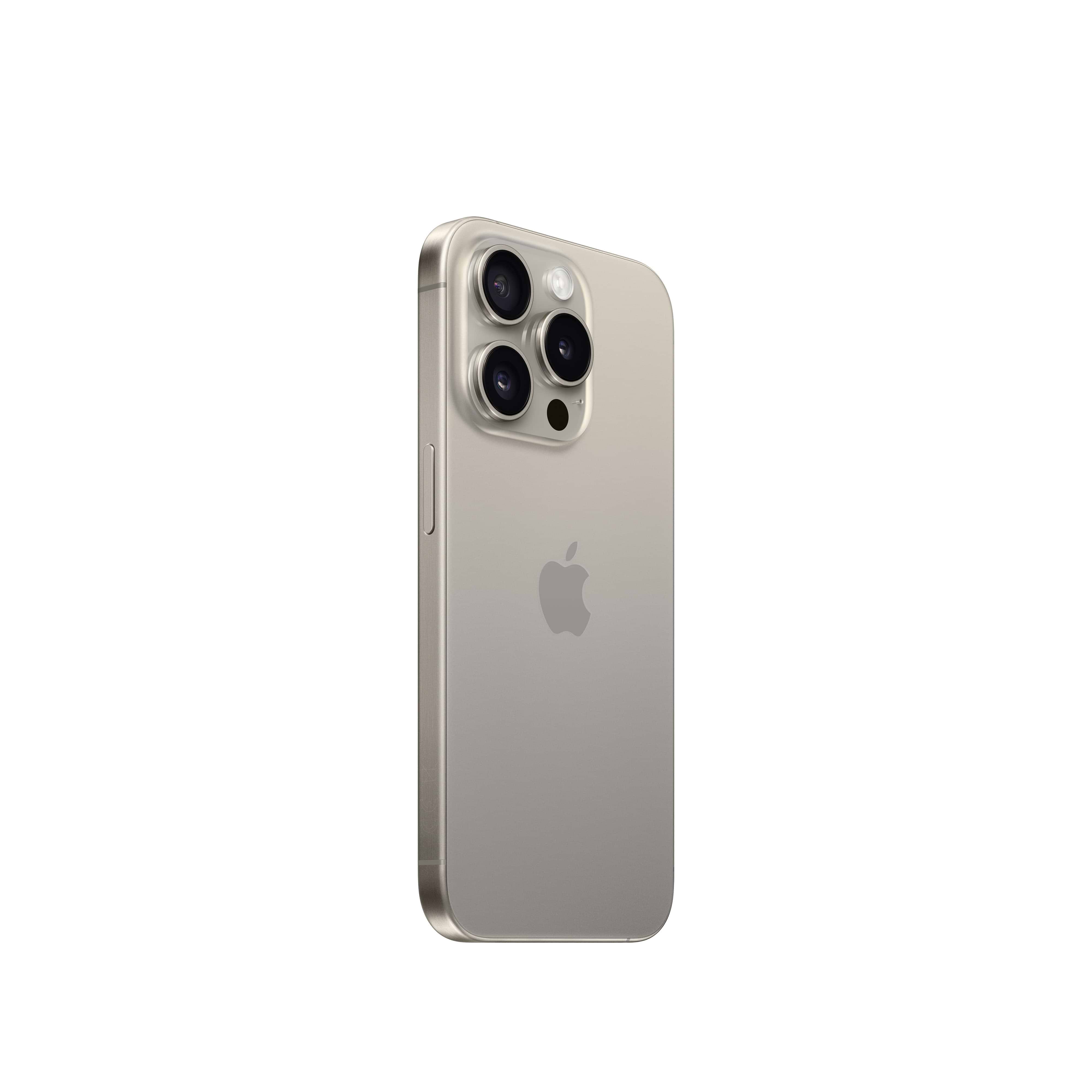 סמארטפון Apple iPhone 15 Pro 128GB - צבע טיטניום טבעי שנה אחריות ע״י היבואן הרשמי 
