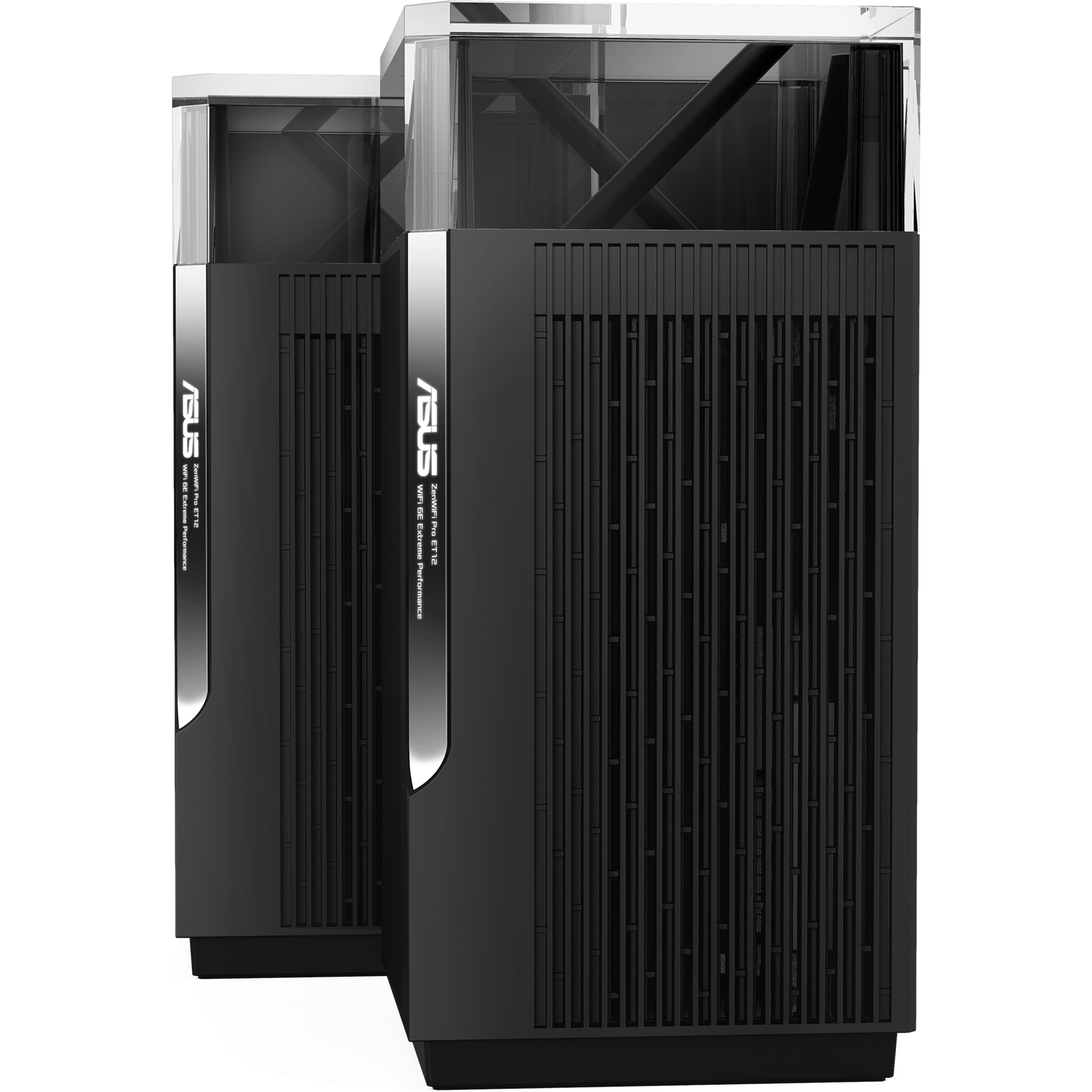 ראוטר אלחוטי Asus ZenWiFi Pro ET12 AXE11000 WiFi 6E שתי יחידות - צבע שחור שלוש שנות אחריות ע