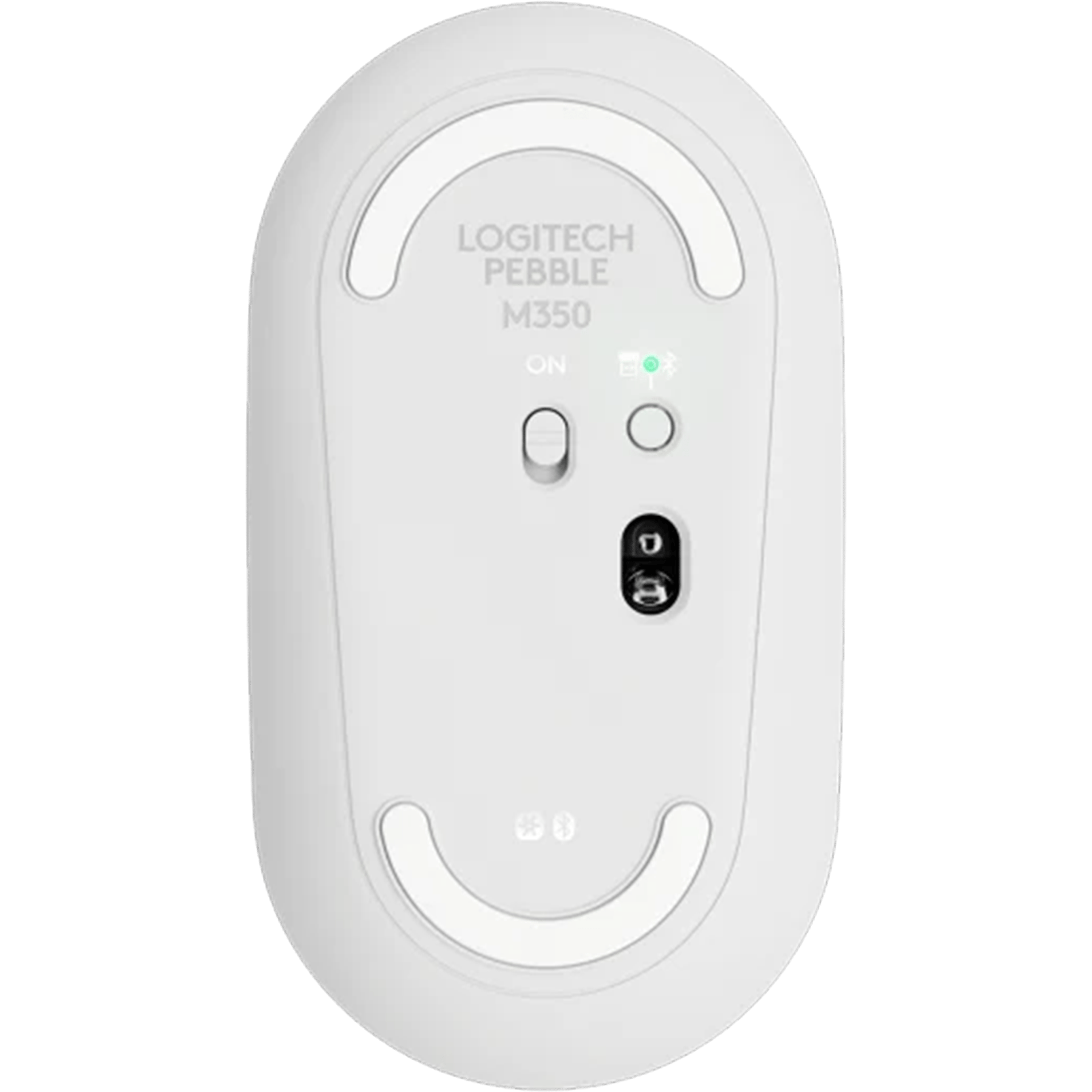עכבר אלחוטי Logitech Pebble M350 2.4GHz/Bluetooth - צבע לבן שנתיים אחריות ע