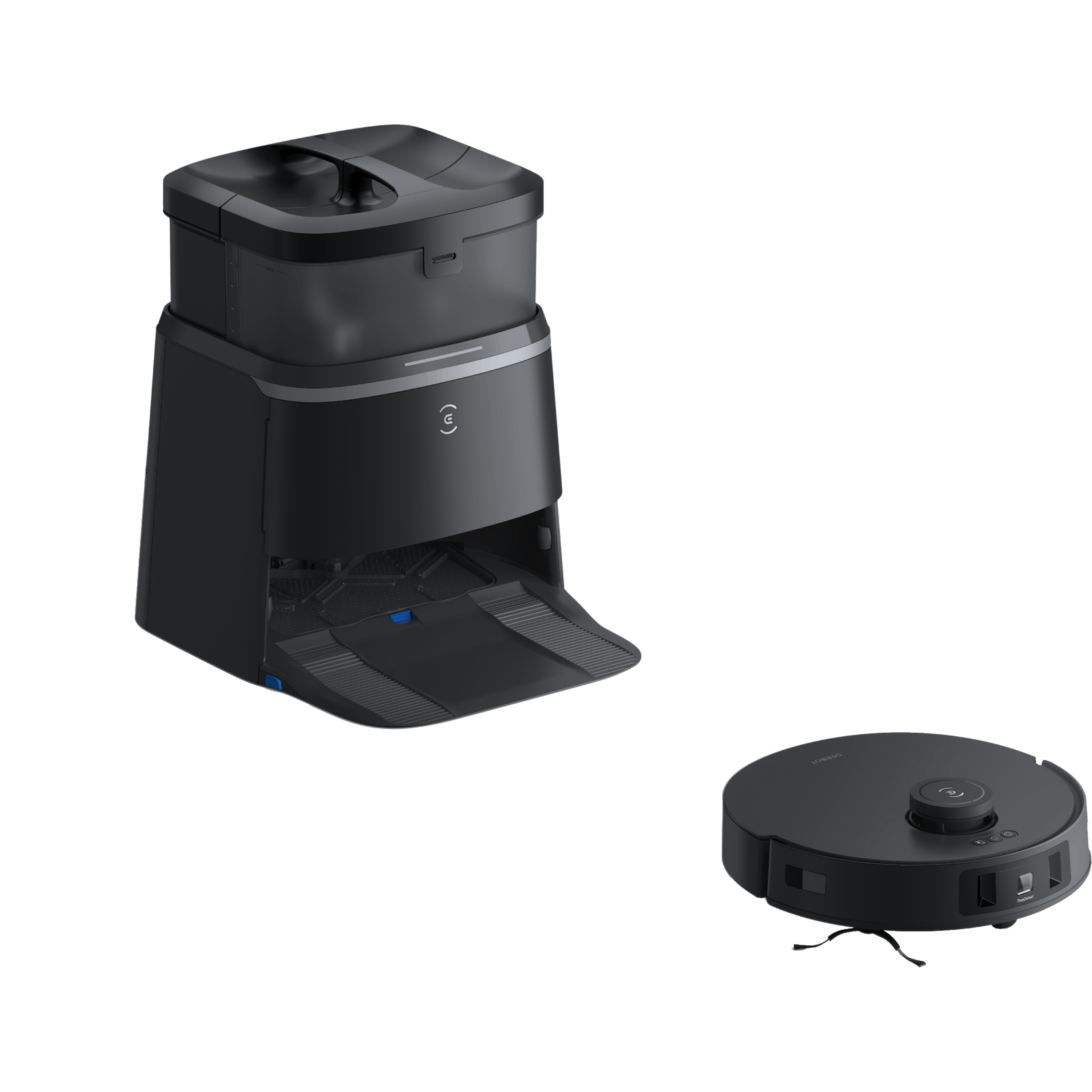 שואב אבק רובוטי חכם עם תחנת עגינה Ecovacs Deebot T30 Omni - צבע שחור שנתיים אחריות ע