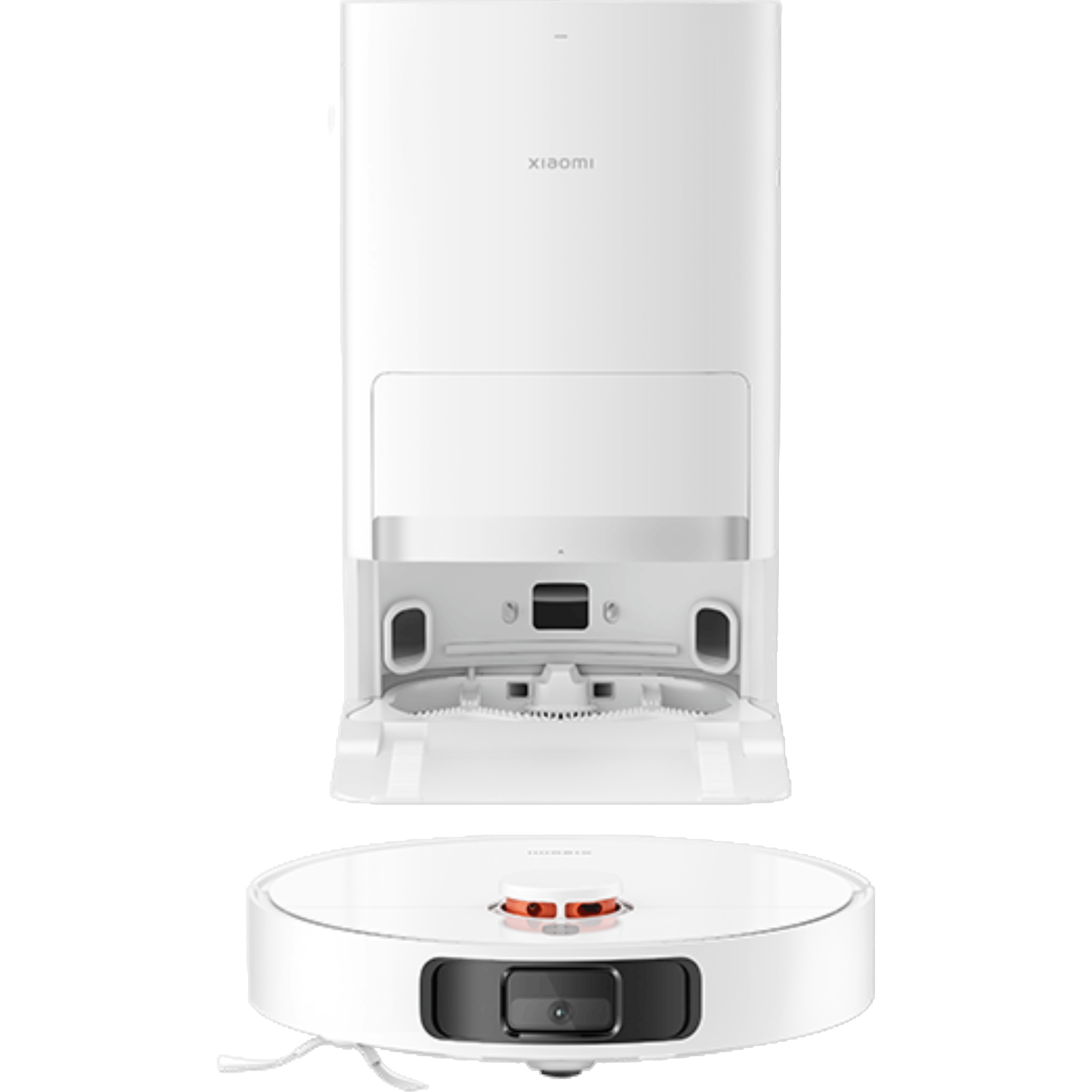 שואב אבק שוטף רובוטי עם עמדת ריקון אוטומטית Xiaomi Robot Vacuum X20 Plus - צבע לבן שנתיים אחריות ע
