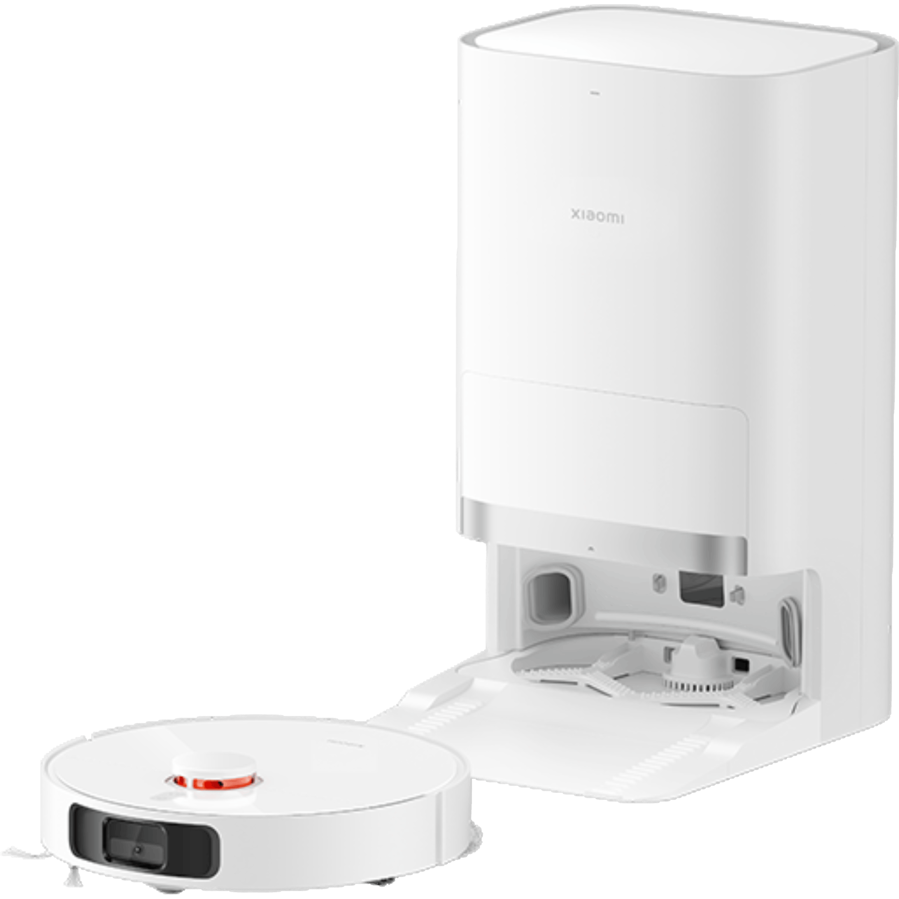 שואב אבק שוטף רובוטי עם עמדת ריקון אוטומטית Xiaomi Robot Vacuum X20 Plus - צבע לבן שנתיים אחריות ע