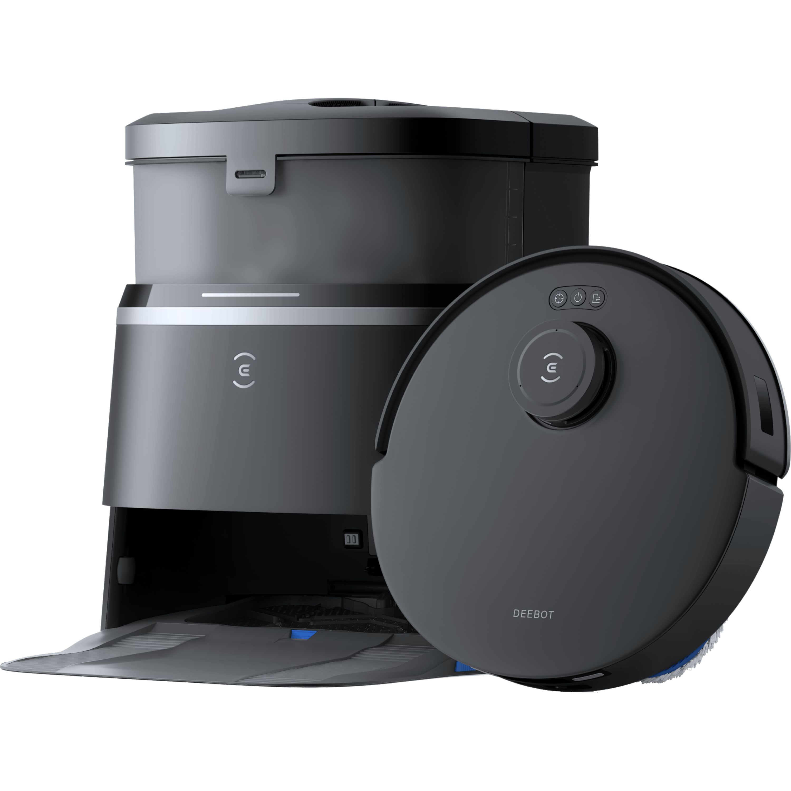 שואב אבק רובוטי חכם עם תחנת עגינה Ecovacs Deebot T30 Omni - צבע שחור שנתיים אחריות ע