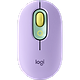 עכבר אלחוטי Logitech Pop 2.4Ghz/Bluetooth - צבע סגול מנטה