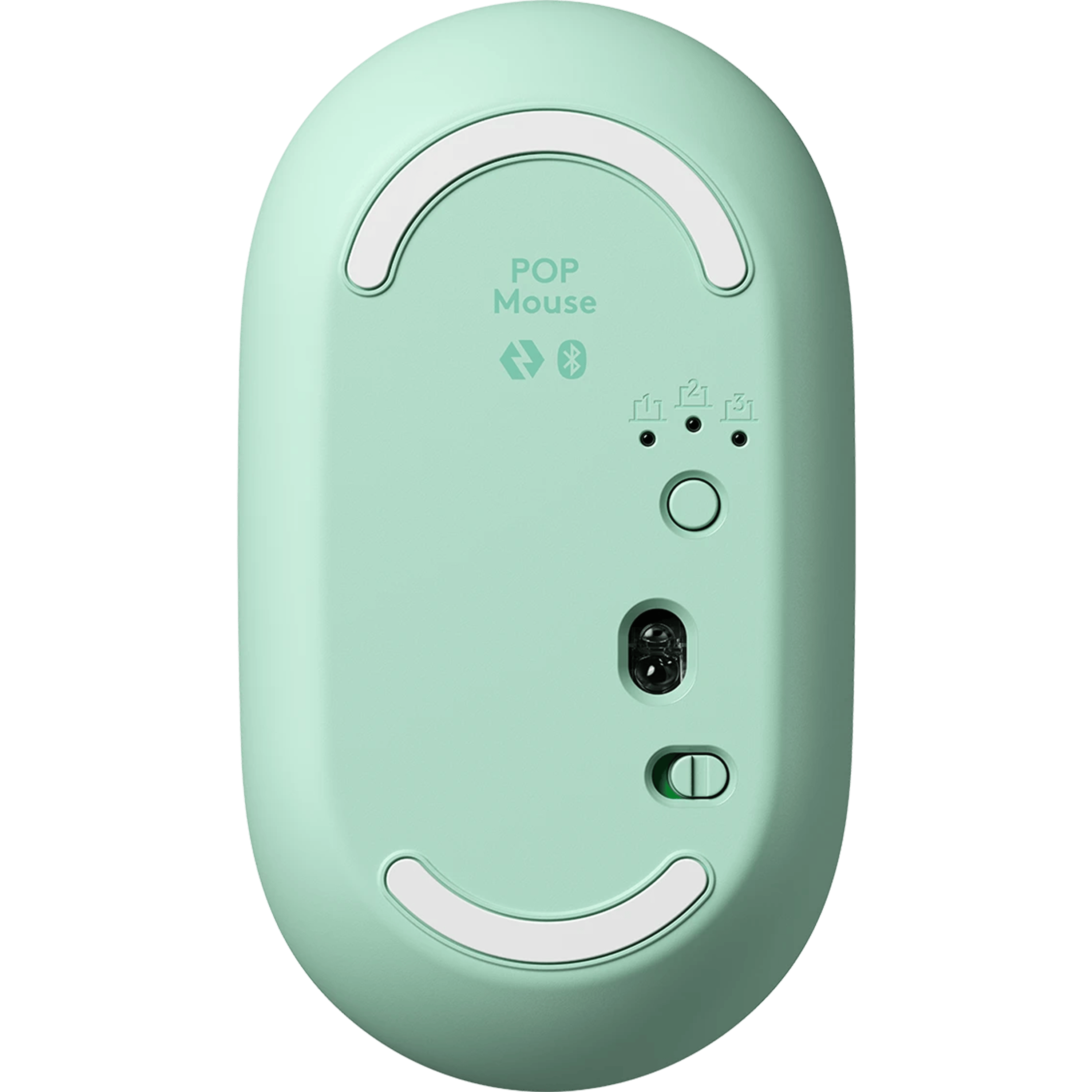 עכבר אלחוטי Logitech Pop 2.4Ghz/Bluetooth - צבע סגול מנטה שנתיים אחריות ע