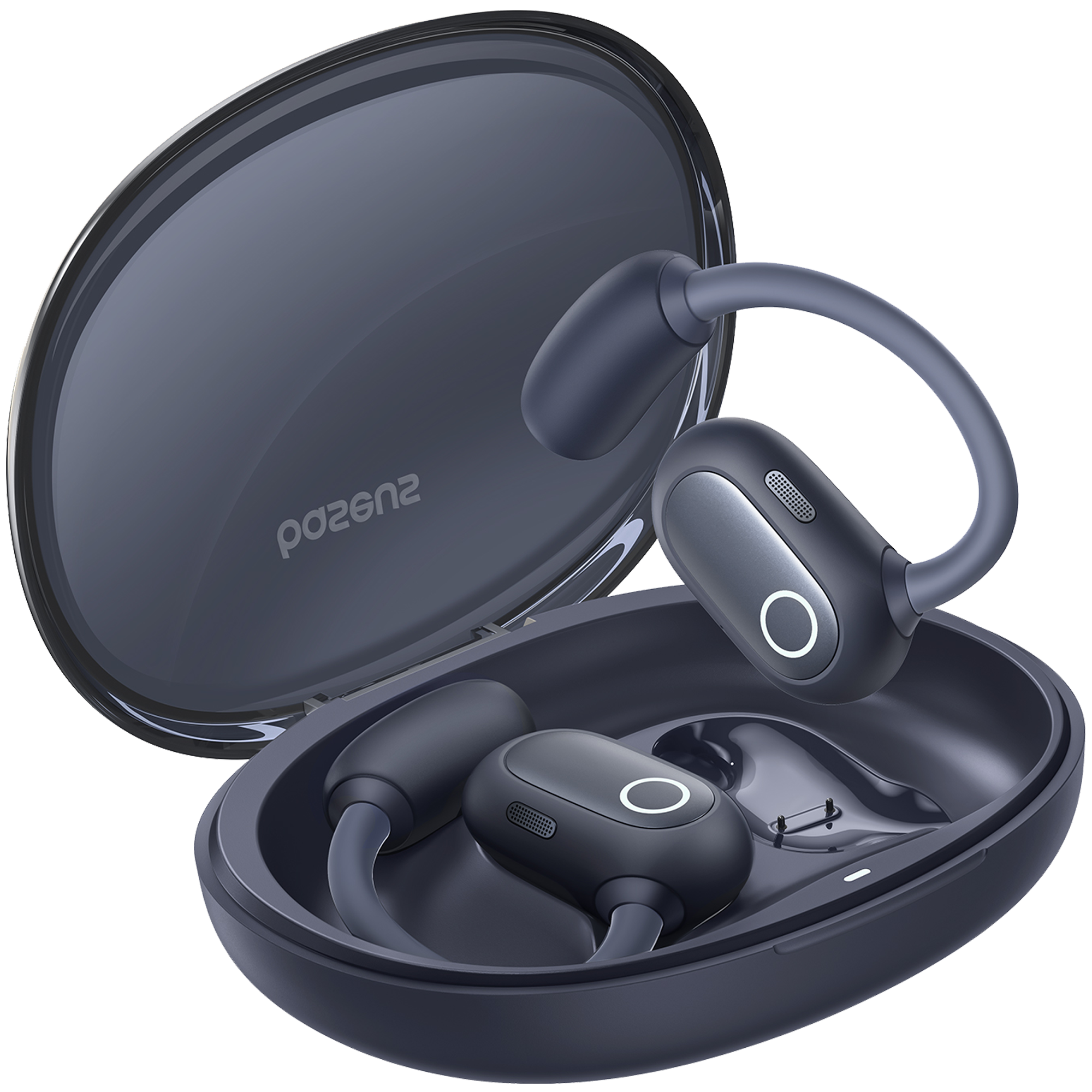  אוזניות ספורט אלחוטיות Baseus Eli Sport 1 open-ear TWS IPX4 - צבע שחור אחריות לשנה ע
