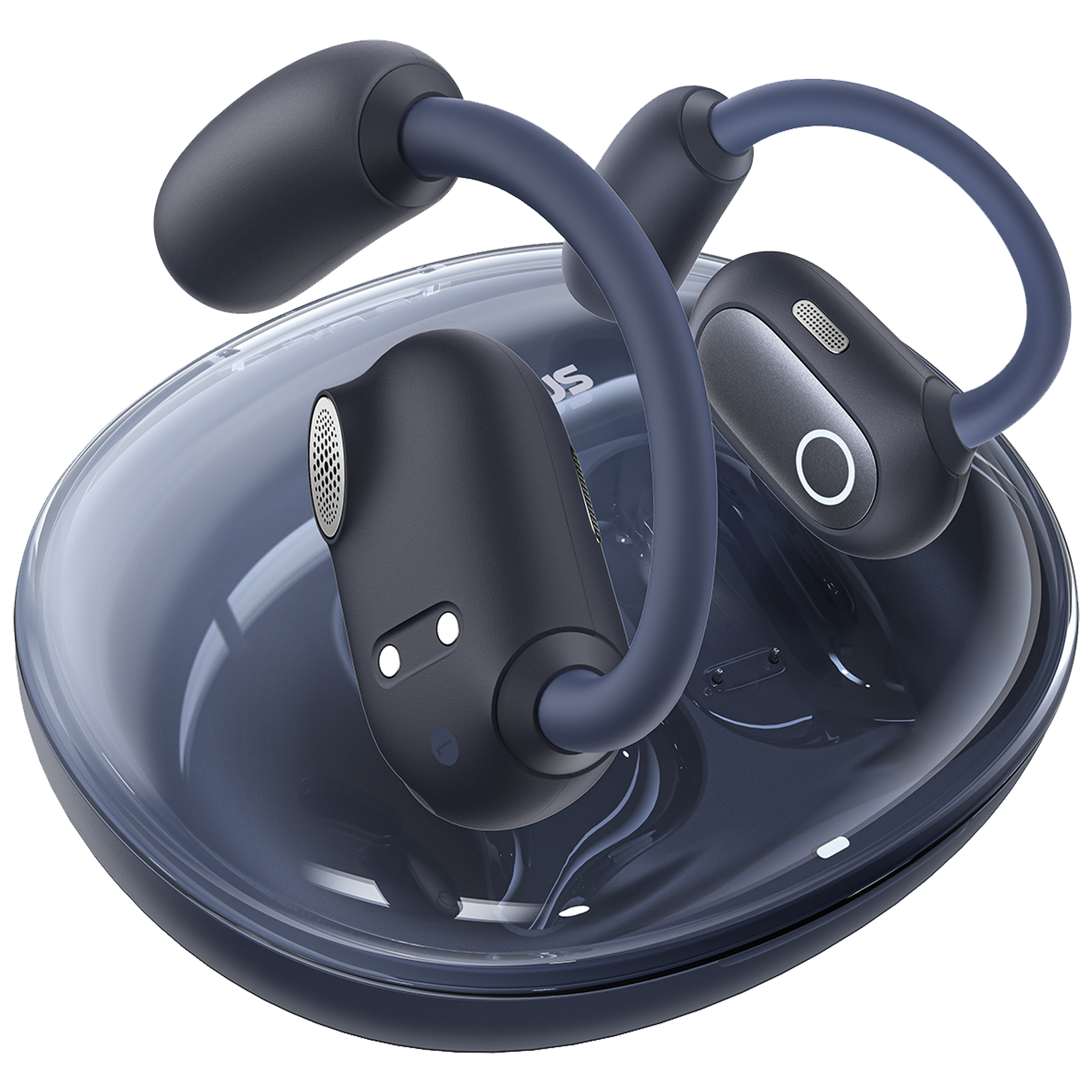  אוזניות ספורט אלחוטיות Baseus Eli Sport 1 open-ear TWS IPX4 - צבע שחור אחריות לשנה ע