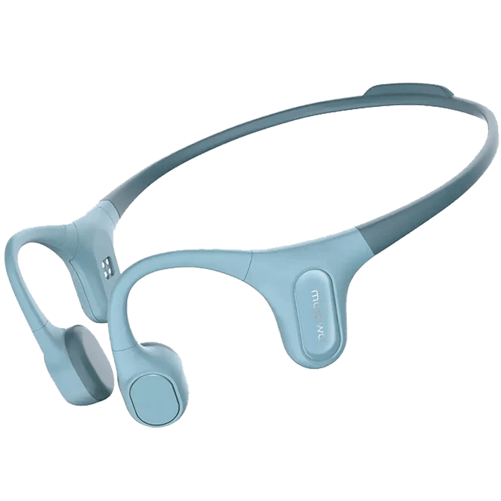 אוזניות עצם ספורטיביות אלחוטיות Mojawa Run Plus IP68 32GB וכוללת נגן MP3 מובנה - צבע כחול שנה אחריות ע
