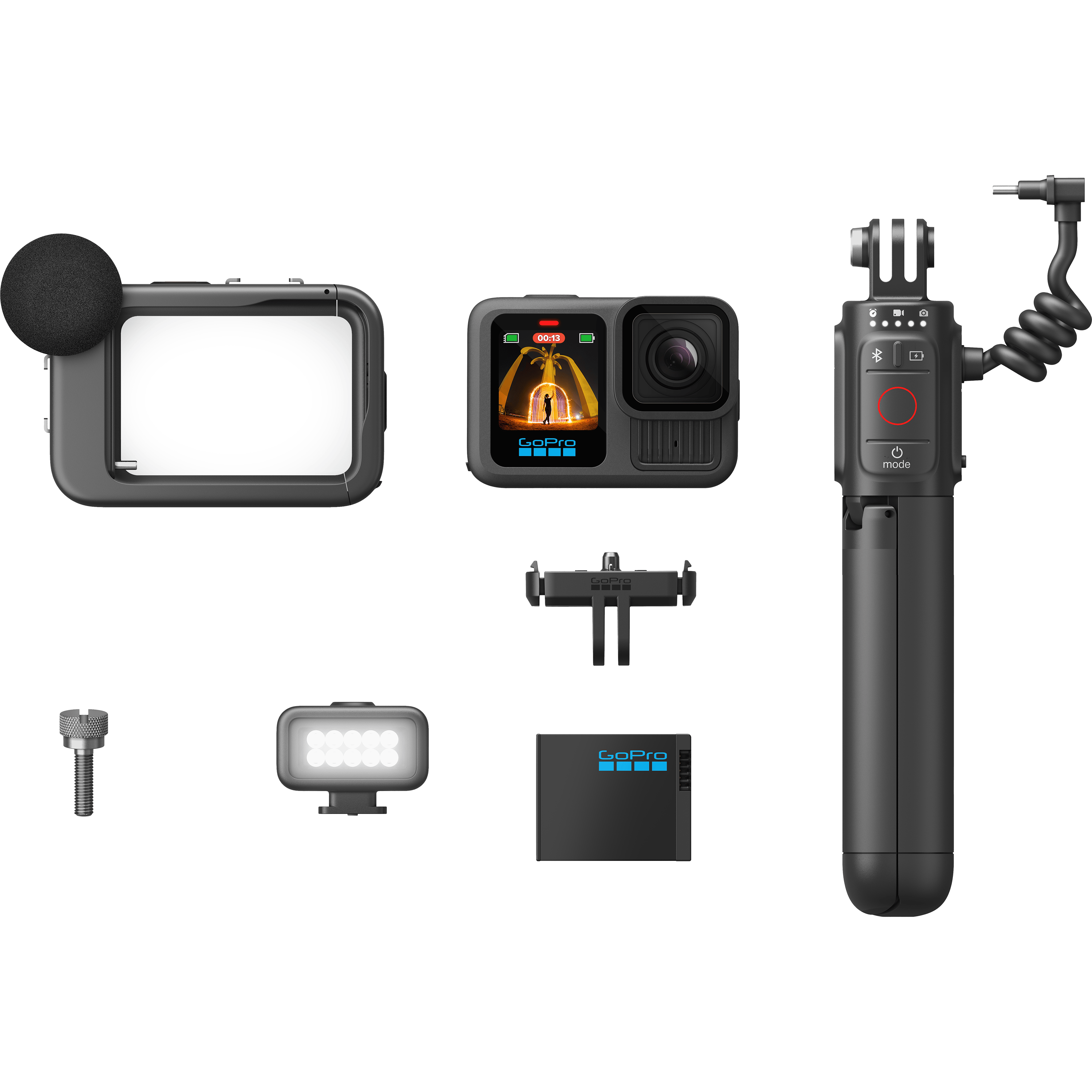מצלמת אקסטרים GoPro Hero 13 Black Creator Edition - צבע שחור שנתיים אחריות ע