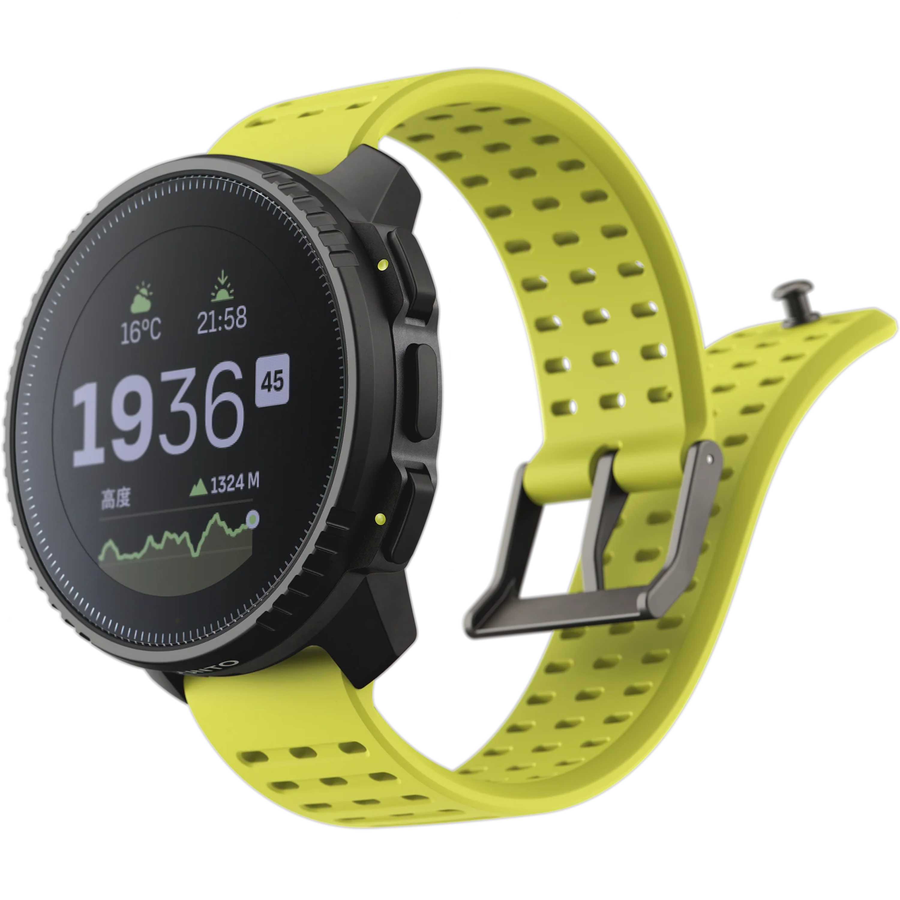 שעון ספורט חכם Suunto Vertical GPS 49mm - צבע שחור וצהוב שנתיים אחריות ע