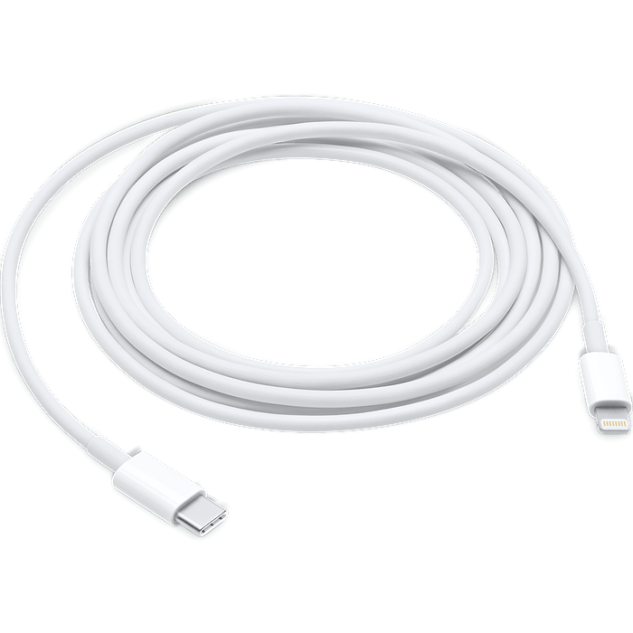 כבל טעינה וסנכרון Apple Lightning To USB Type-C באורך 2 מטר - צבע לבן שנה אחריות עי היבואן הרשמי