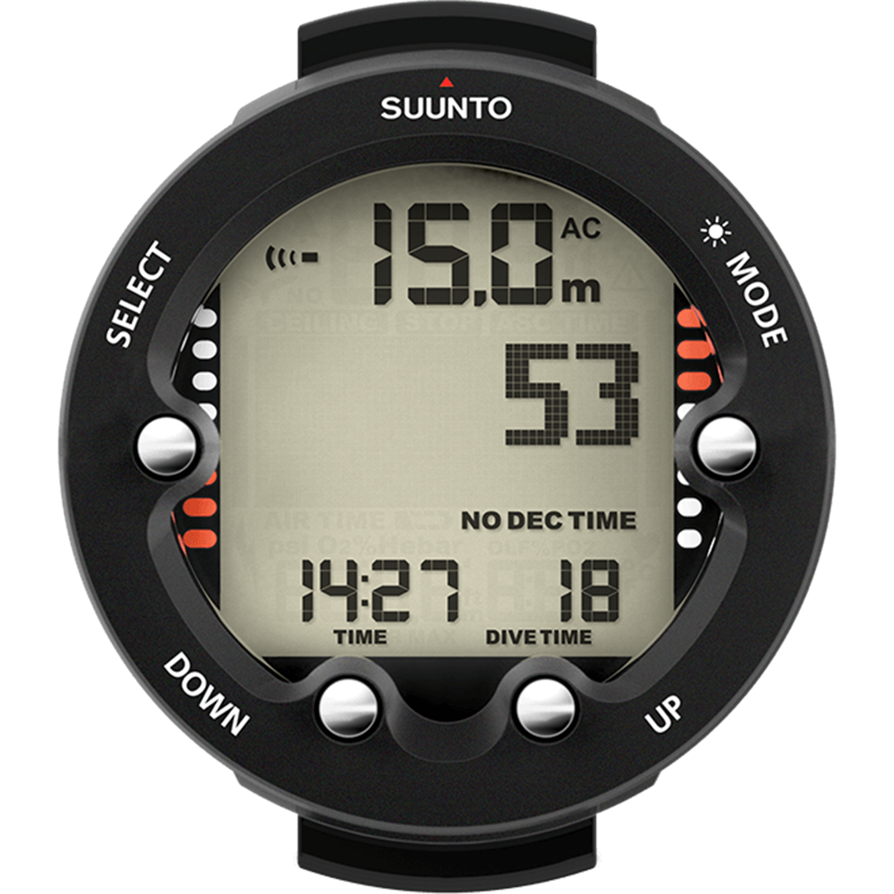 שעון מחשב צלילה Suunto Zoop Novo 66.1mm - צבע שחור שנתיים אחריות ע