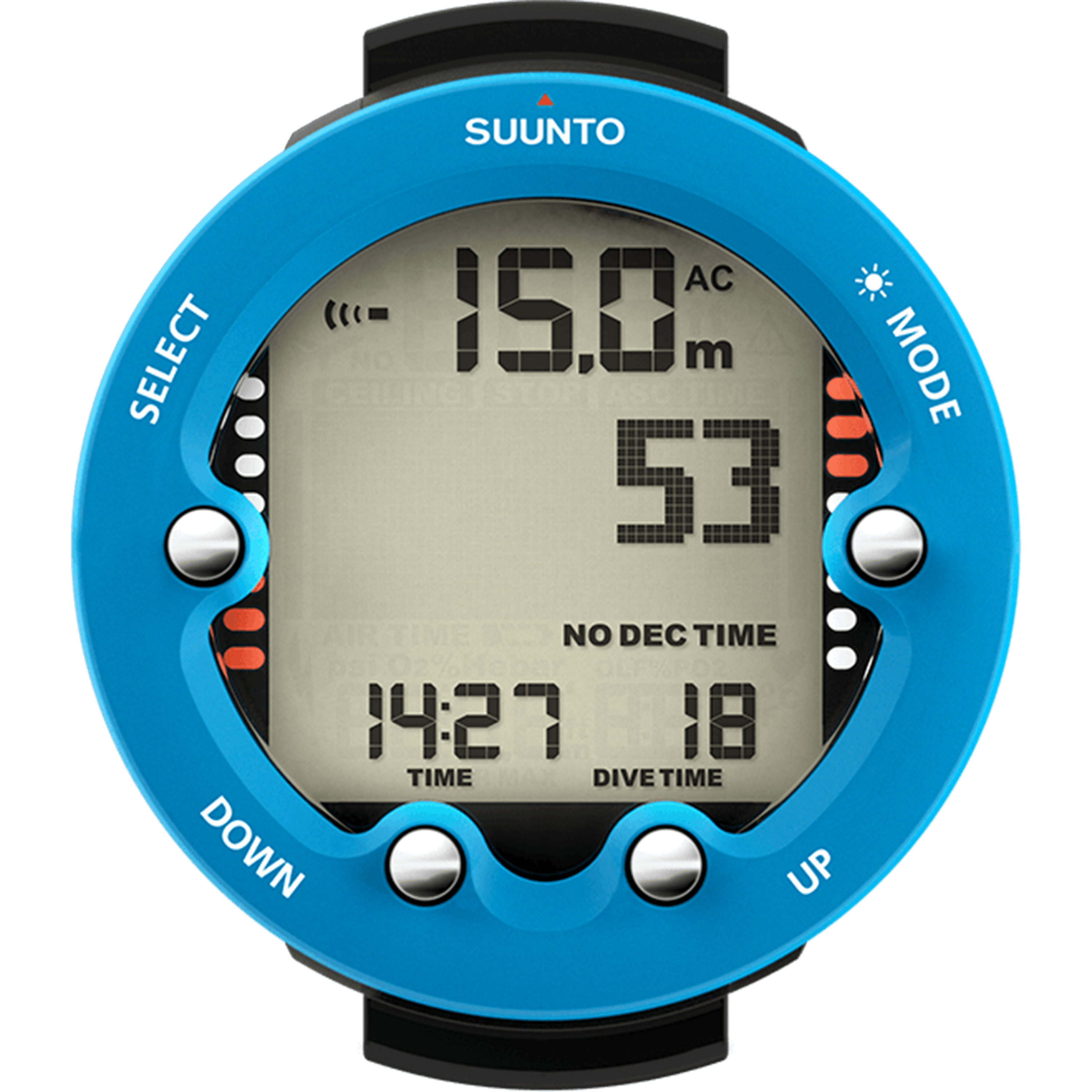 שעון מחשב צלילה Suunto Zoop Novo 66.1mm - צבע כחול שנתיים אחריות ע