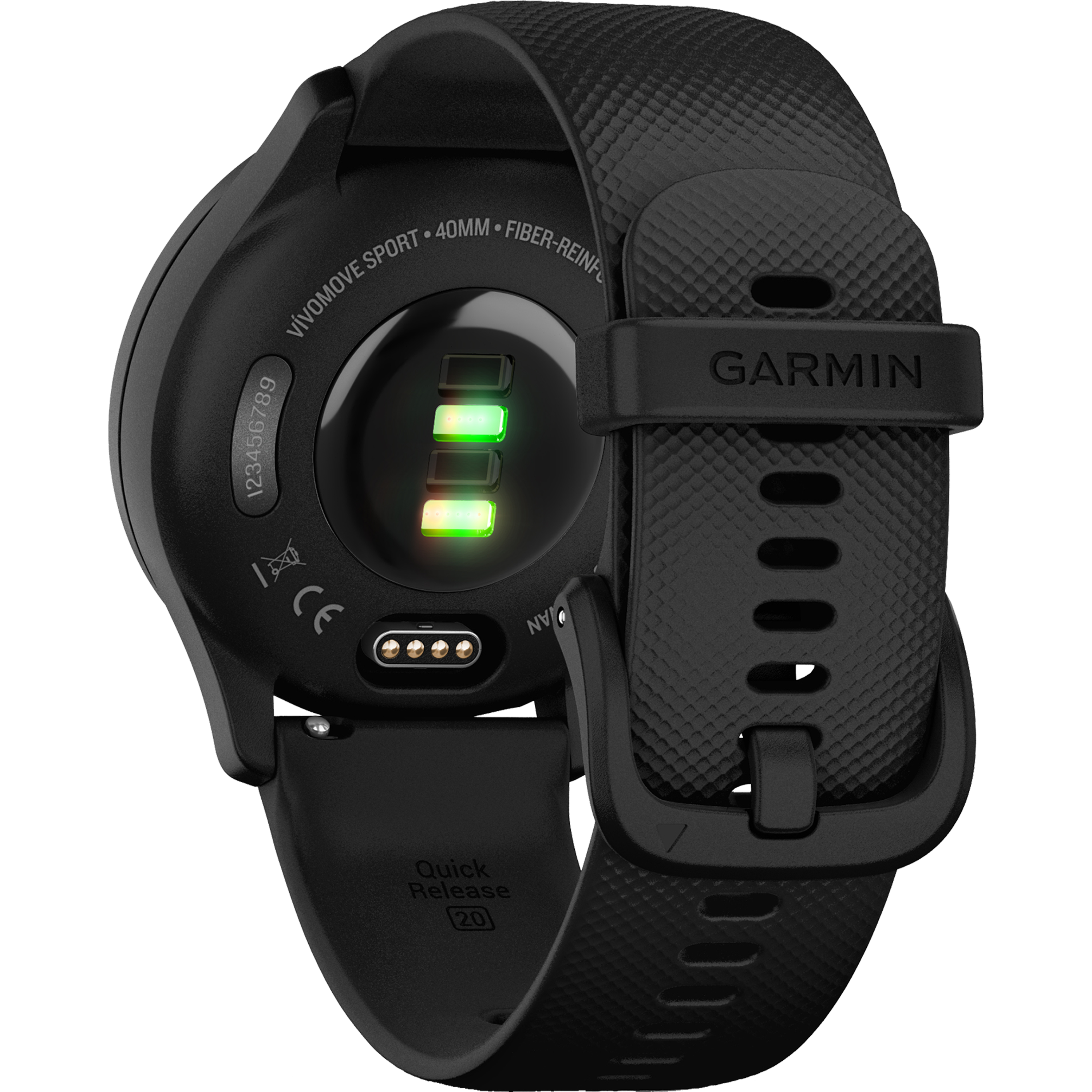 שעון ספורט חכם Garmin Vivomove Sport - צבע שחור שנתיים אחריות ע