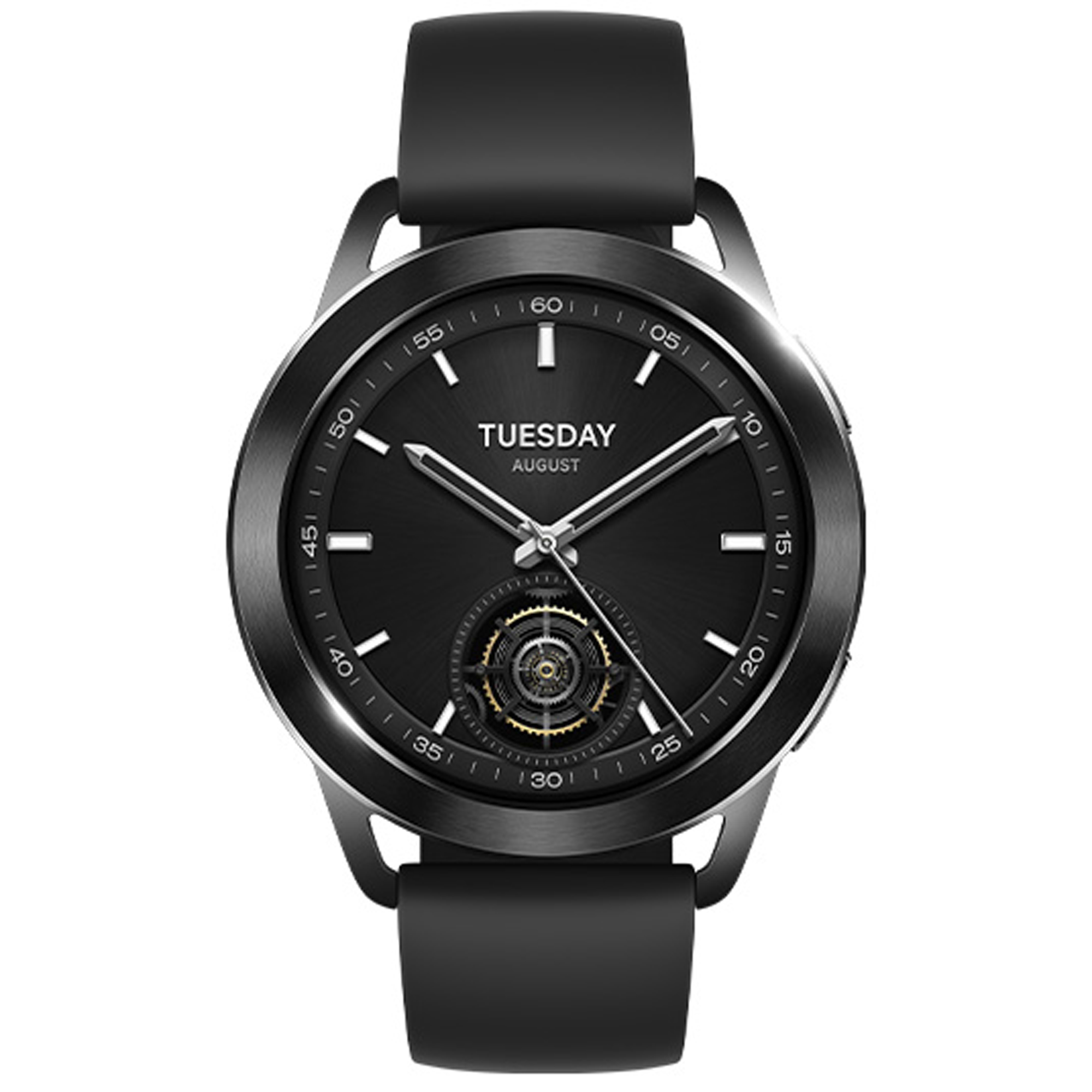 שעון ספורט חכם Xiaomi Watch S3 - מארז שחור ורצועת גומי פלואורין שחורה - שנה אחריות ע