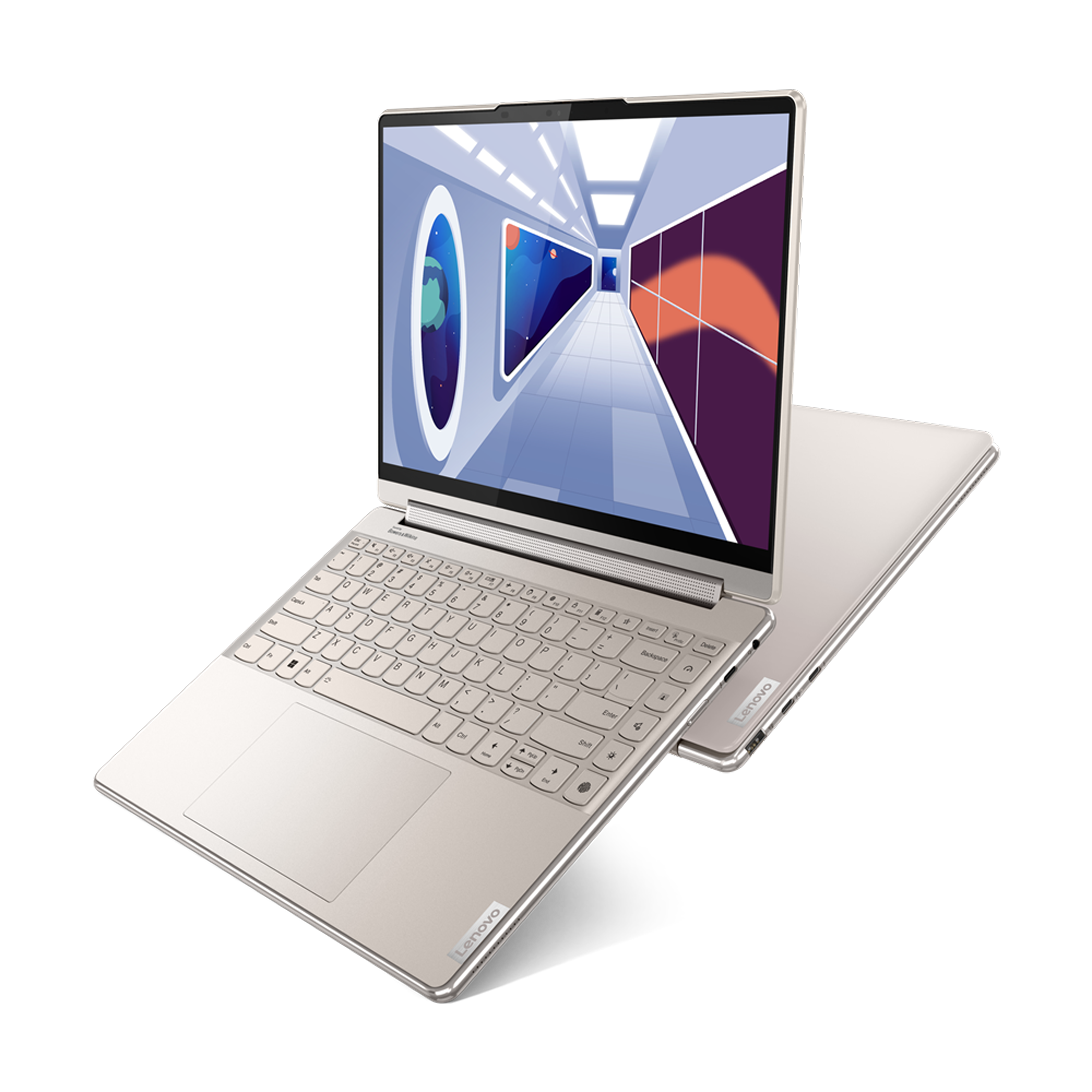 מחשב נייד עם מסך מגע Lenovo Yoga 9 14IRP8 83B1003CIV - Core i7-1360P 1TB SSD 16GB RAM Windows 11 - צבע זהב שלוש שנות אחריות ע