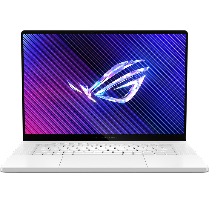 מחשב נייד גיימינג Asus ROG Zephyrus G16 OLED GU605MY-QR035W - Core Ultra 9-185H RTX 4090 2TB SSD 32GB RAM Windows 11 - צבע לבן שלוש שנות אחריות עי היבואן הרשמי