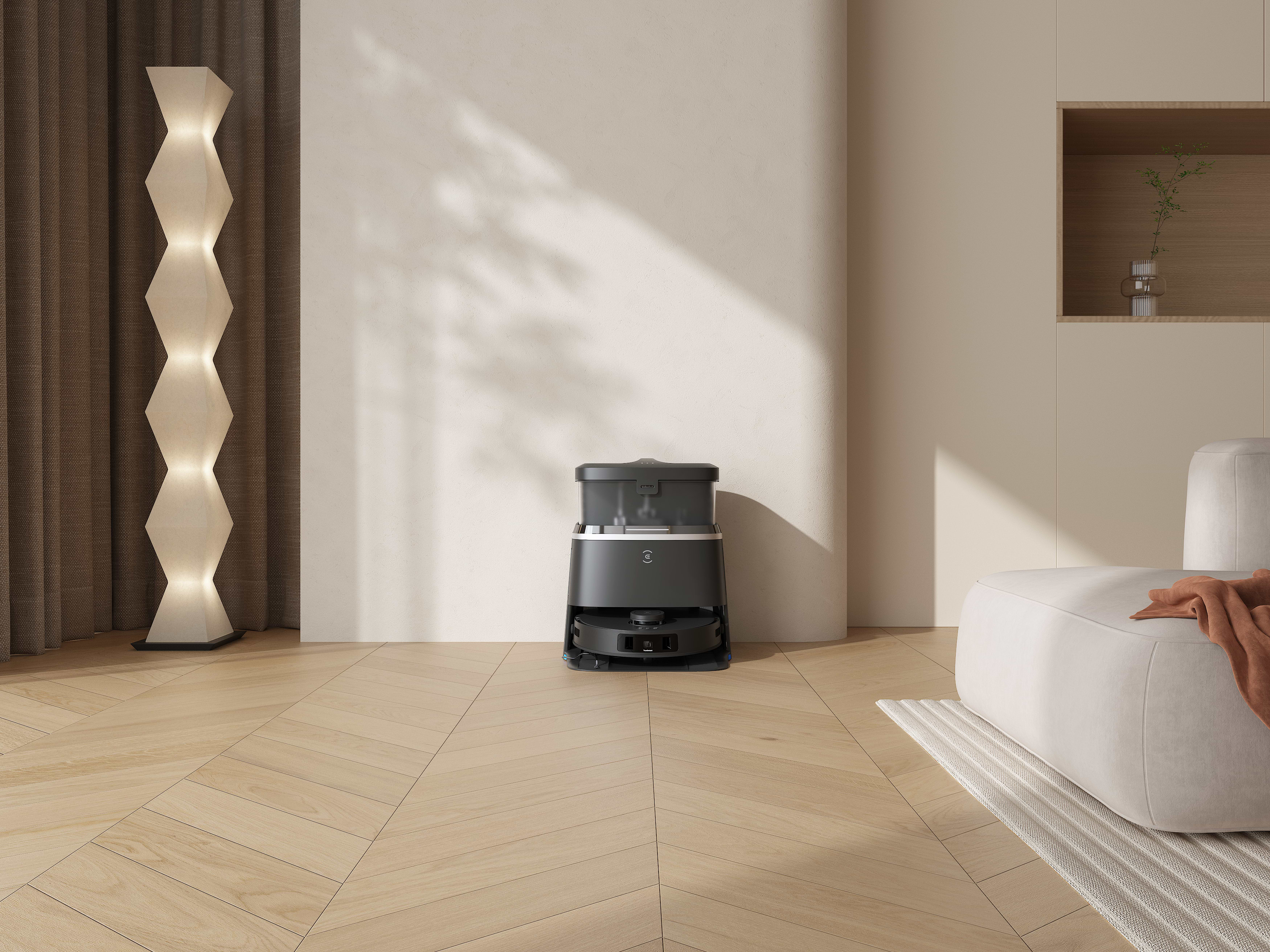 שואב אבק רובוטי עם תחנת עגינה Ecovacs Deebot T30 Pro Omni - צבע שחור שנה אחריות ע"י היבואן הרשמי 