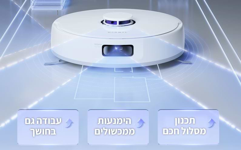 שואב אבק רובוטי שוטף עם תחנת עגינה Narwal Freo X Ultra - שנתיים אחריות ע"י היבואן הרשמי 