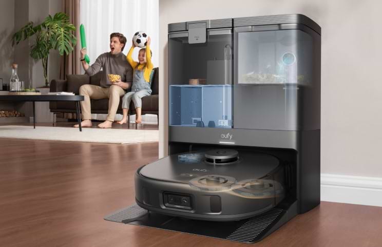 שואב אבק רובוטי שוטף Anker Eufy X10 Pro OMNI - צבע שחור אחריות ע"י היבואן הרשמי&nbsp;