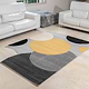 שטיח פיקסו דה וינצי 4054/76 עיגולים اصفر 200/290 سم BuyCarpet