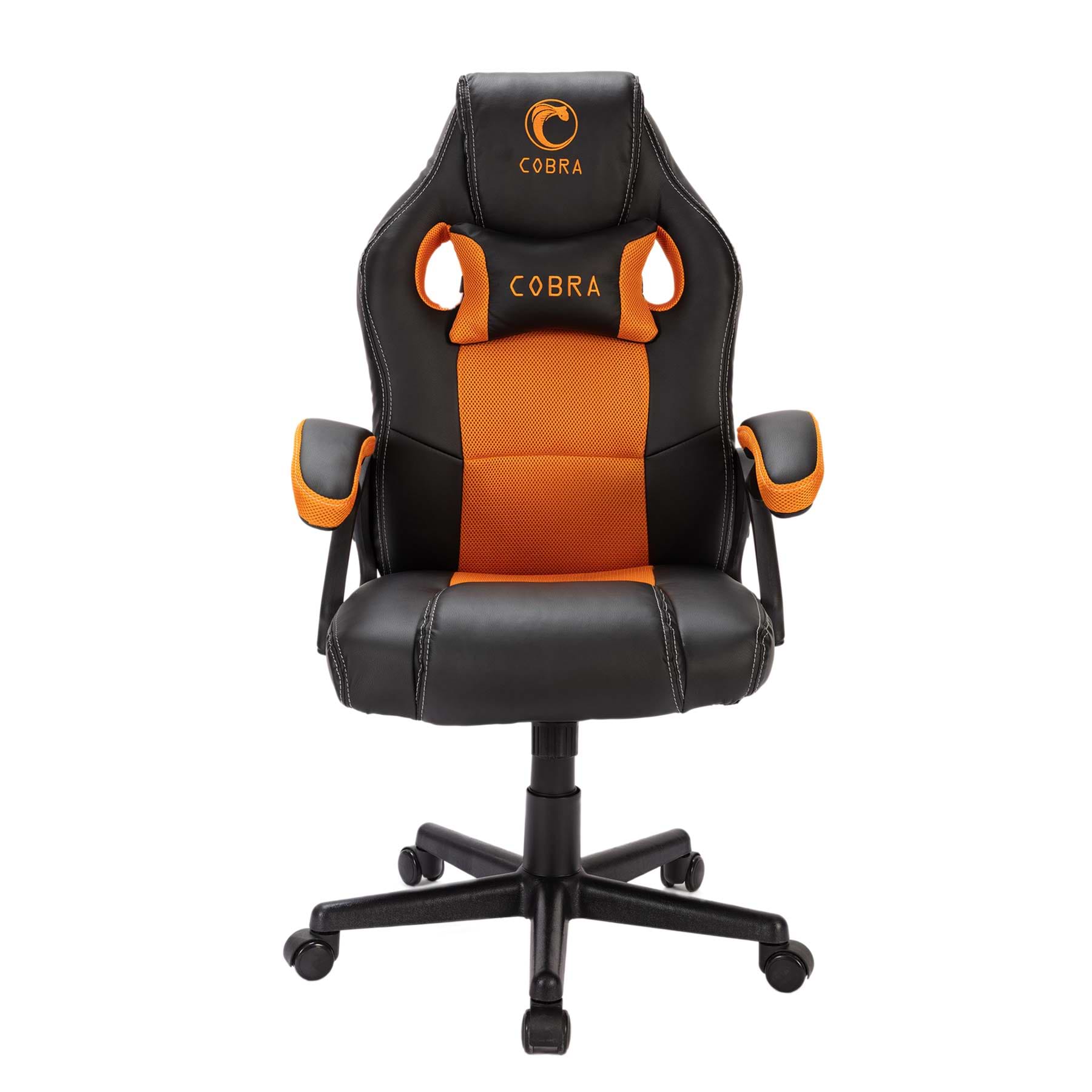 كرسي جيمنج Cobra CXR1 - لون أسود مع برتقالي ضمان لمدة عام من قبل المستورد الرسمي