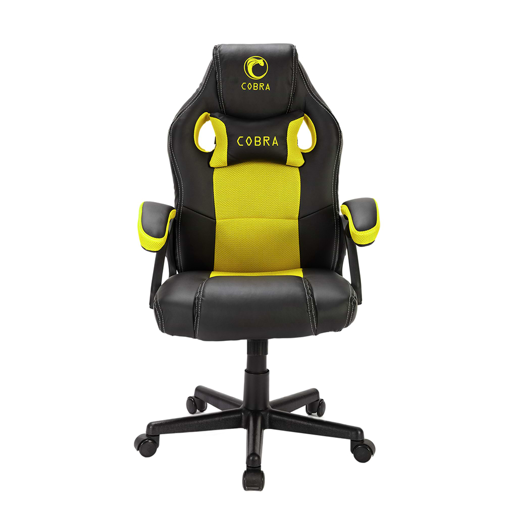 كرسي جيمنج Cobra CXR1 - لون أسود مع اصفر ضمان لمدة عام من قبل المستورد الرسمي