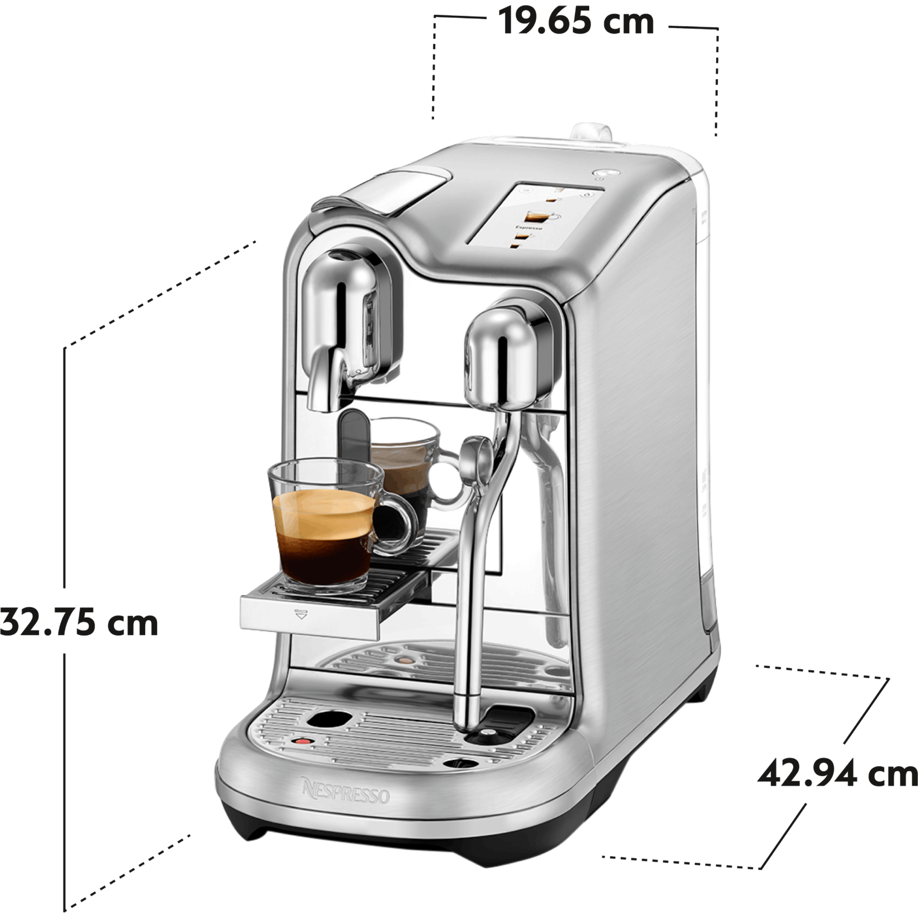 ماكينة قهوة נספרסו  קריאטיסטה פרו בلون פלדת אל חלד J620