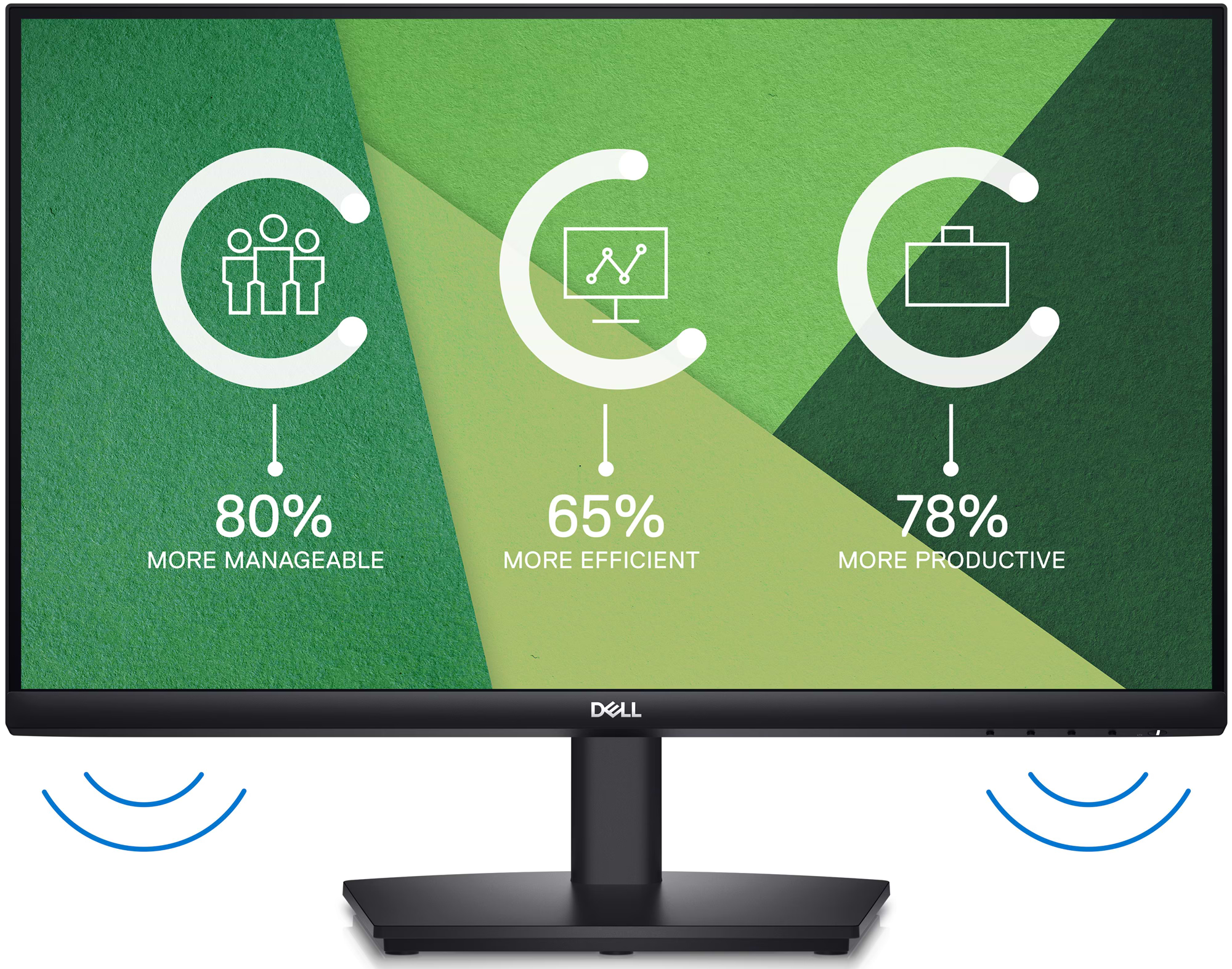 מסך מחשב 27'' Dell E2724HS VA FHD - צבע שחור שלוש שנות אחריות ע"י היבואן הרשמי