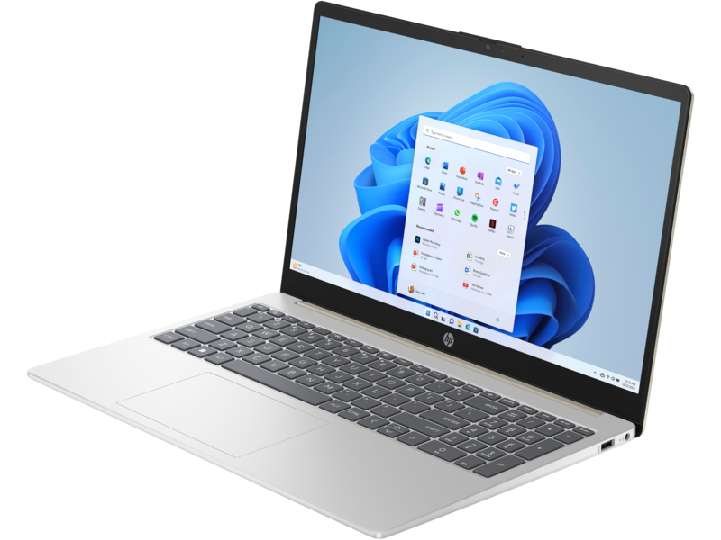 מחשב נייד HP Laptop 15-fd0006nj / 847F3EA - Core i5-1335U 512GB SSD 8GB RAM Windows 11 - צבע כסוף וזהב שלוש שנות אחריות ע"י היבואן הרשמי