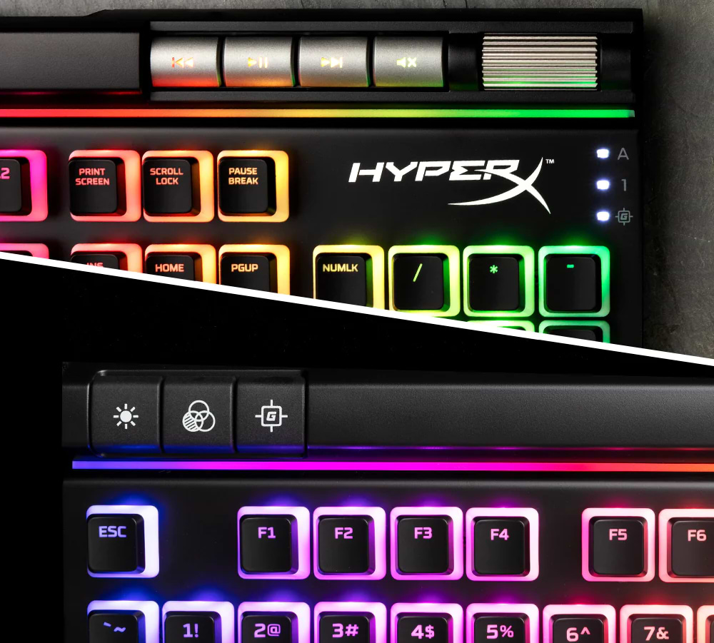 מקלדת גיימינג מכאנית חוטית HyperX Alloy Elite 2 RGB - צבע שחור שנתיים אחריות ע"י היבואן הרשמי