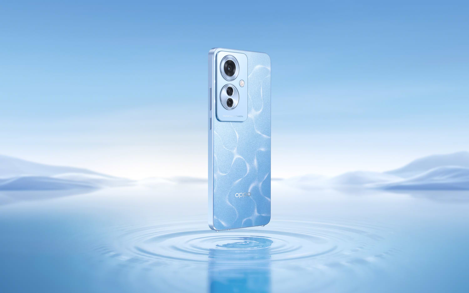 סמארטפון Oppo Reno 11F 5G 256GB 8GB RAM CPH2603 - צבע כחול ים שנתיים אחריות ע"י היבואן הרשמי