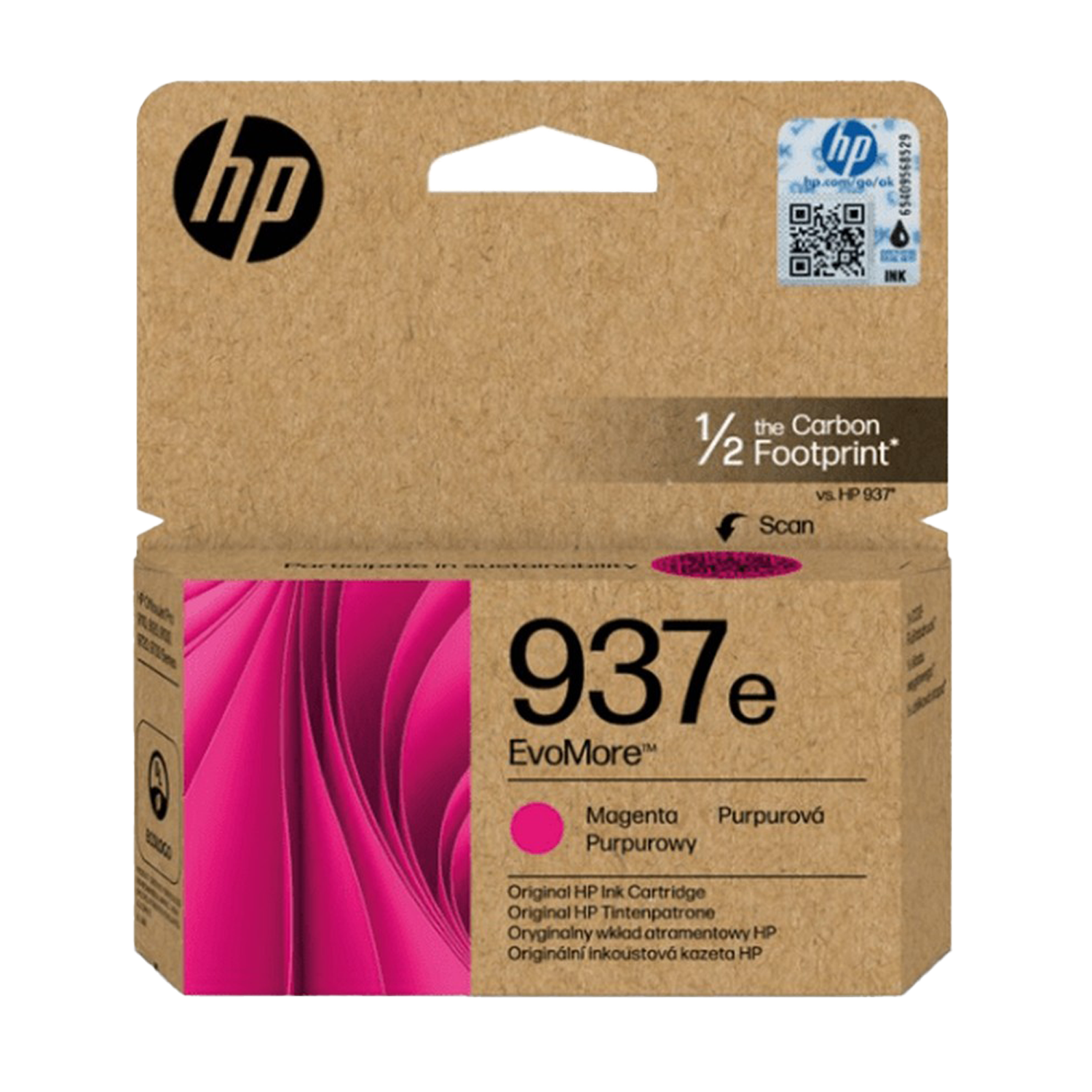 ראש דיו מגנטה סדרה 937e XL 4S6W7NE למדפסת דגם HP OfficeJet Pro 9730 Wide  מק”ט יצרן: 4S6W7NE  תפוקת עמודים: 1650 עמודים סדרה: HP937e XL צבע מחסנית הדפסה: מגנטה  התאמה למדפסות: HP OfficeJet Pro 9730 Wide Format All-in-One Printer