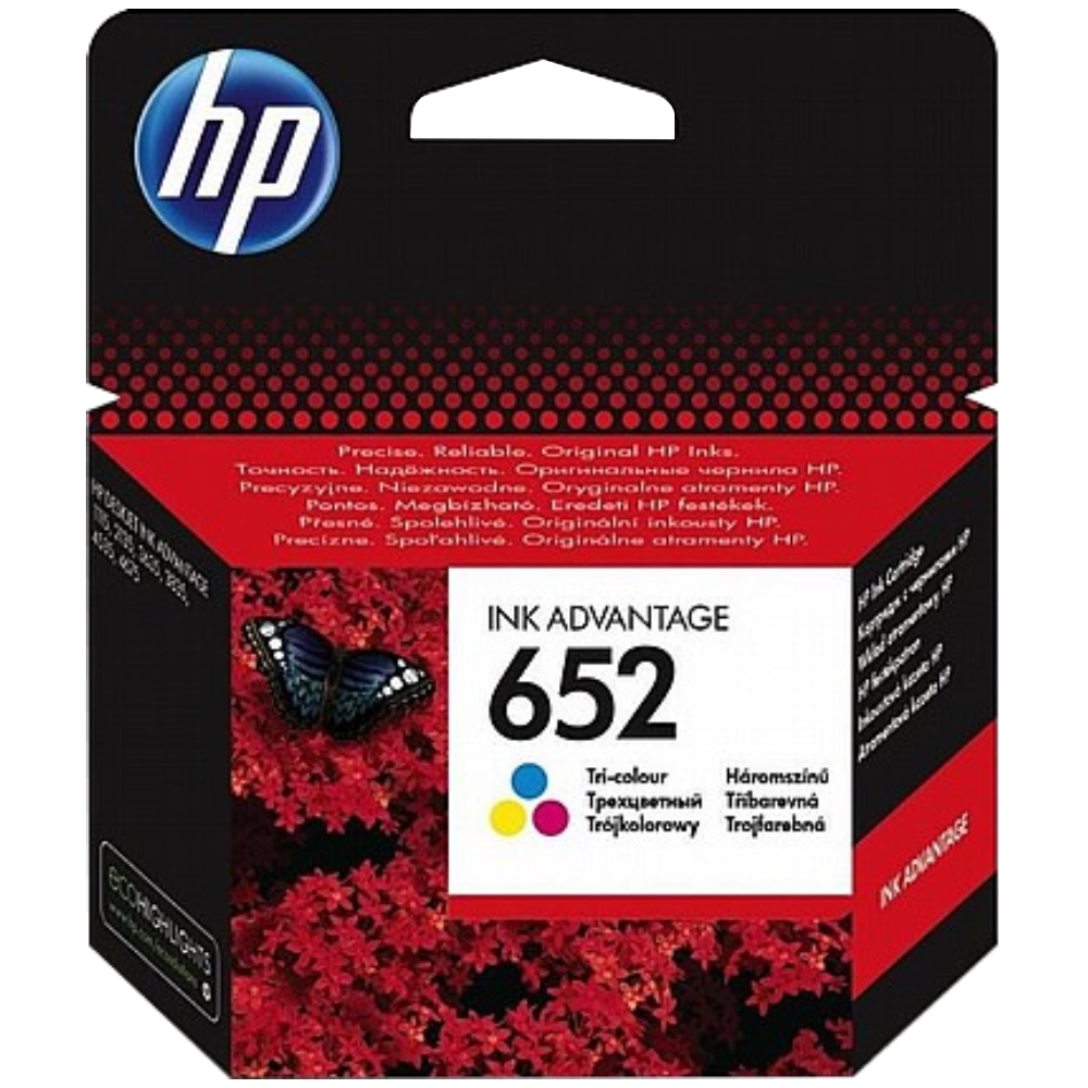 ראש דיו צבעוני סדרה F6V24AE 652 למדפסת דגם HP DeskJet 3835/4675