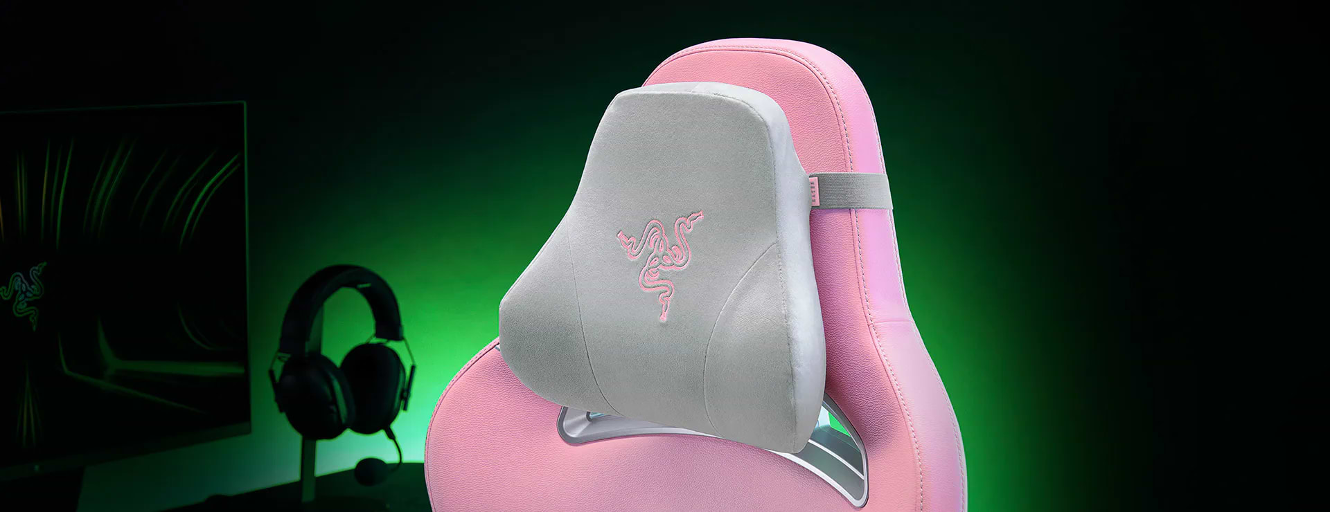 כיסא גיימינג Razer Enki - צבע ורוד שלוש שנות אחריות ע"י היבואן הרשמי