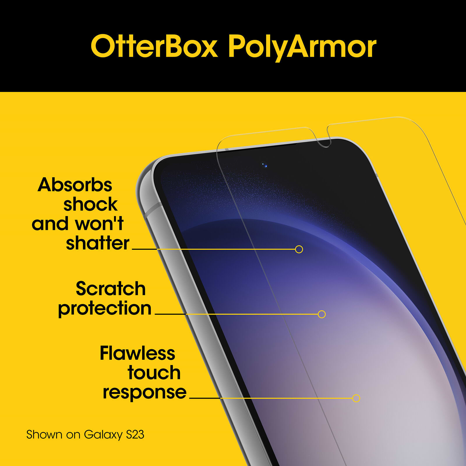 באנדל כיסוי שקוף, מגן מסך ומטען מהיר 30W ל-Samsung Galaxy S24 מבית OtterBox - צבע לבן שנה אחריות ע"י יבואן רשמי