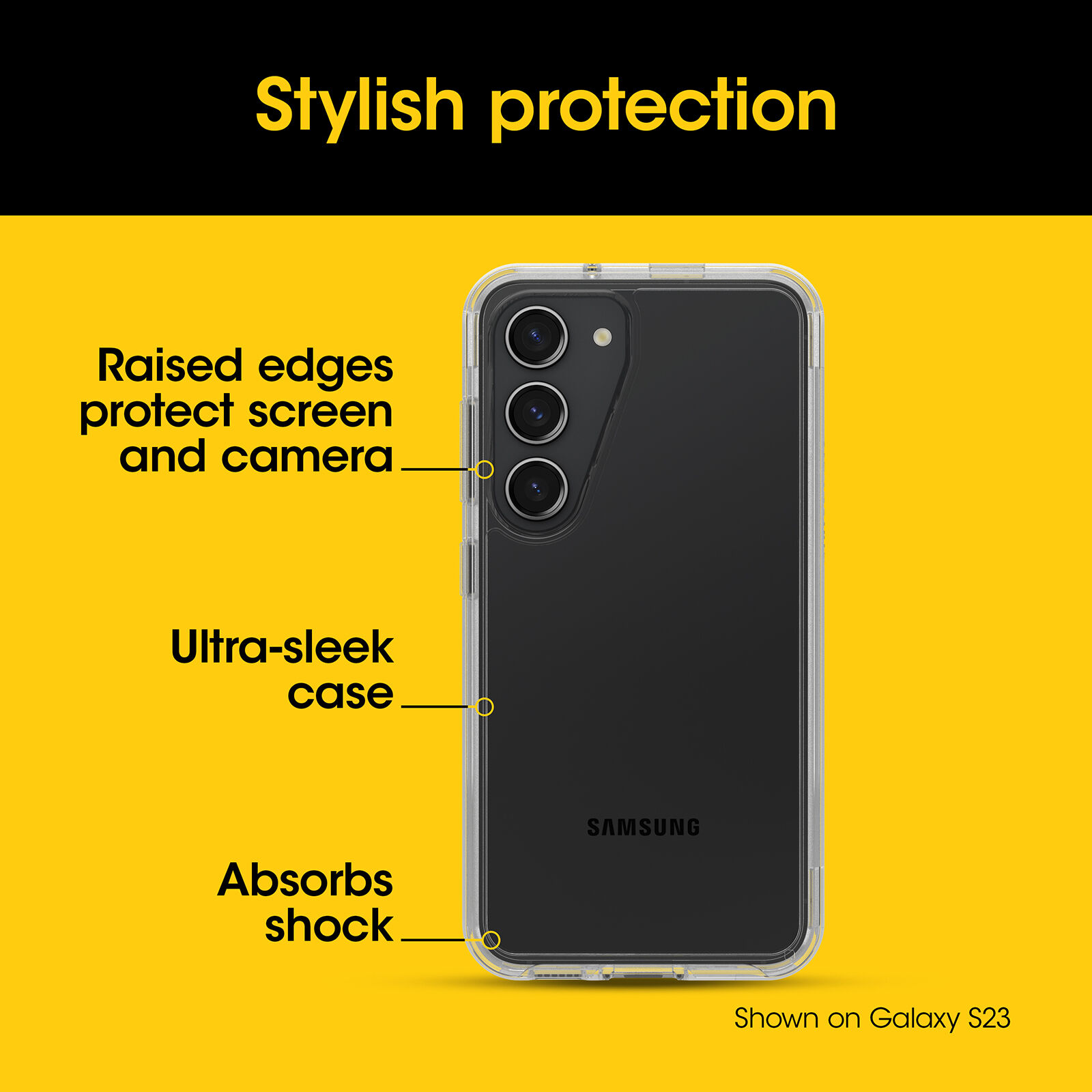 באנדל כיסוי שקוף, מגן מסך ומטען מהיר 30W ל-Samsung Galaxy S24 מבית OtterBox - צבע לבן שנה אחריות ע"י יבואן רשמי