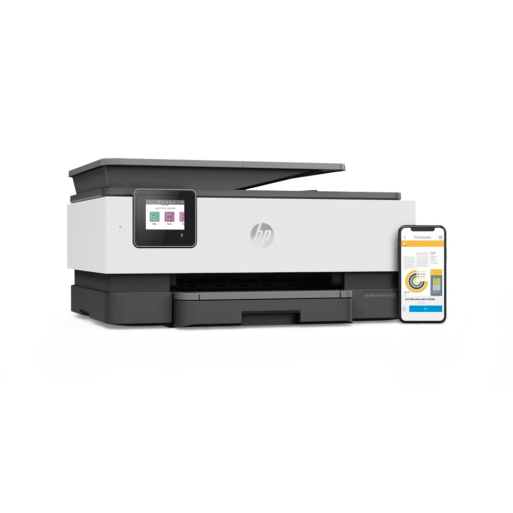 מדפסת אלחוטית משולבת HP OfficeJet Pro 8023 AIO - צבע שחור ולבן שנה אחריות ע