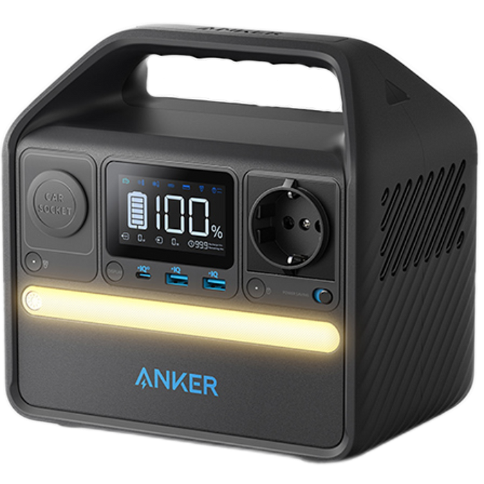 תחנת כוח ניידת Anker PowerHouse 521 256Wh 200W - שנתיים אחריות עי יבואן רשמי