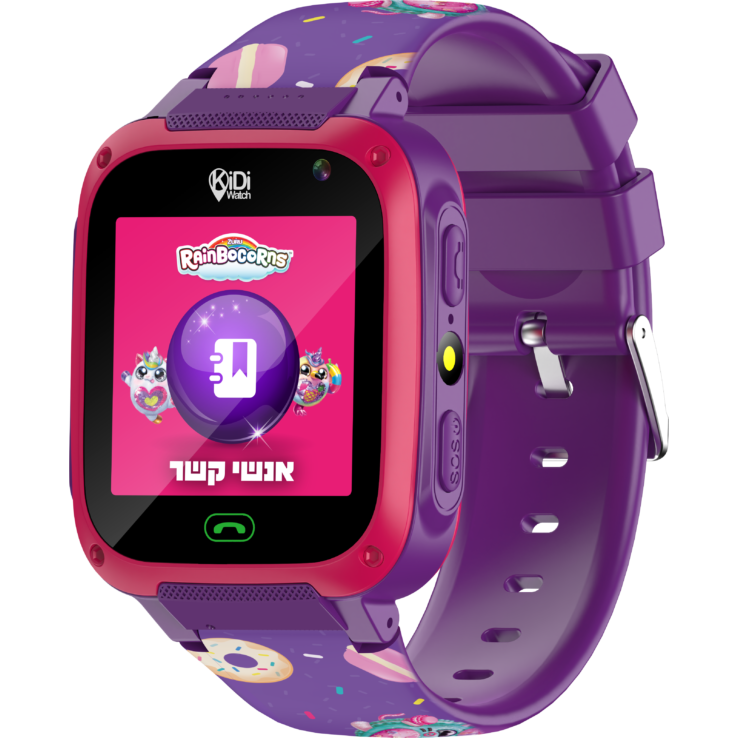 שעון חכם לילדים KidiWatch Watch G4 - צבע סגול שנה אחריות ע