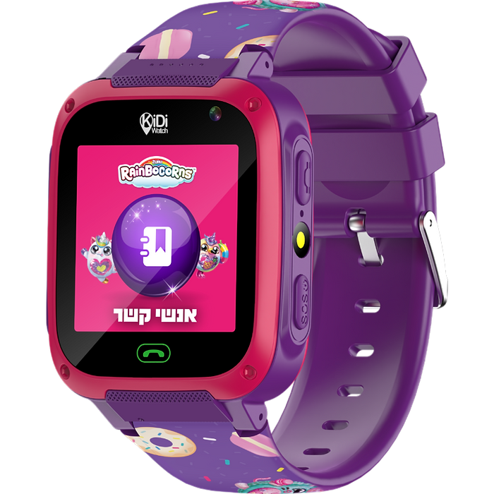 שעון חכם לילדים KidiWatch Watch G4 - צבע סגול שנה אחריות עי היבואן הרשמי