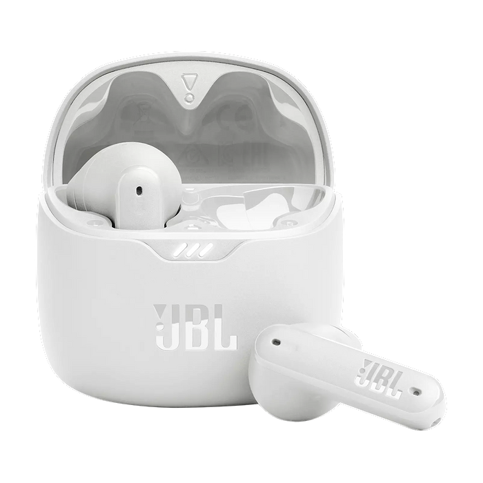 אוזניות אלחוטיות עם סינון רעשים אקטיבי  JBL Tune Flex ANC - צבע לבן שנה אחריות עי היבואן הרשמי