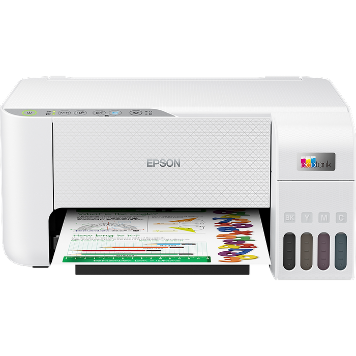 מדפסת אלחוטית 3 ב-1 Epson EcoTank L3256 Wi-Fi - צבע לבן שלוש שנות אחריות עי היבואן הרשמי