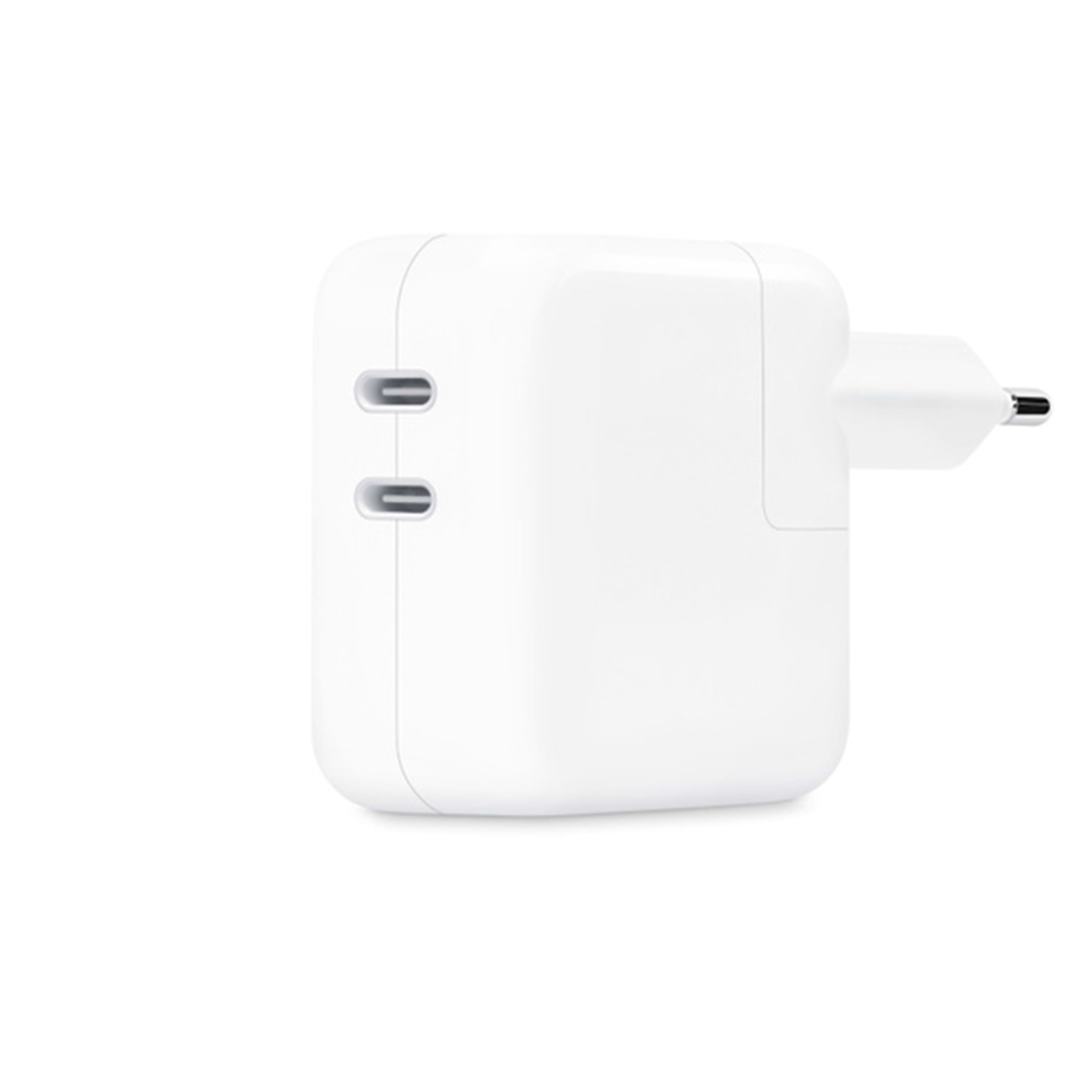מטען כפול מקורי Apple 35W Dual USB-C Port - שנה אחריות ע