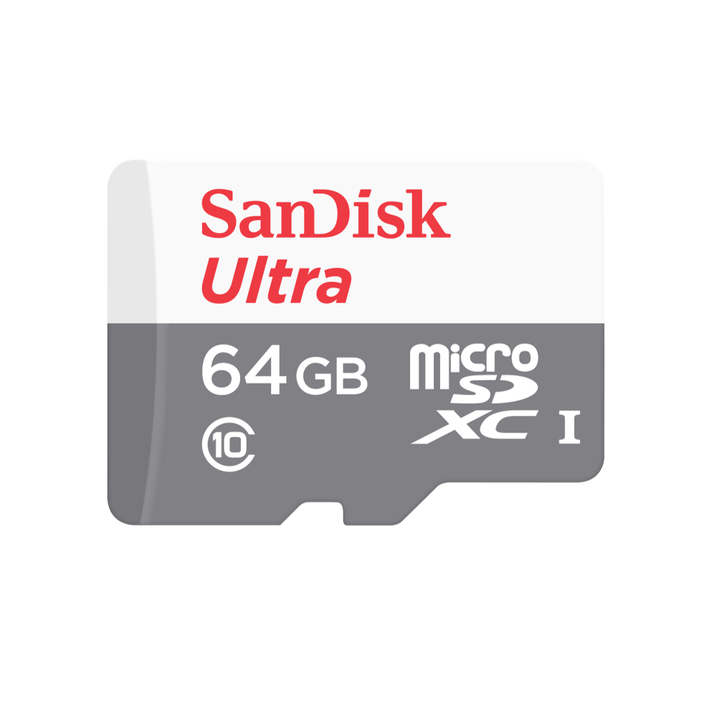 כרטיס זיכרון SanDisk Ultra microSDXC 64GB 100MB/s Class 10 UHS-I - חמש שנות אחריות ע