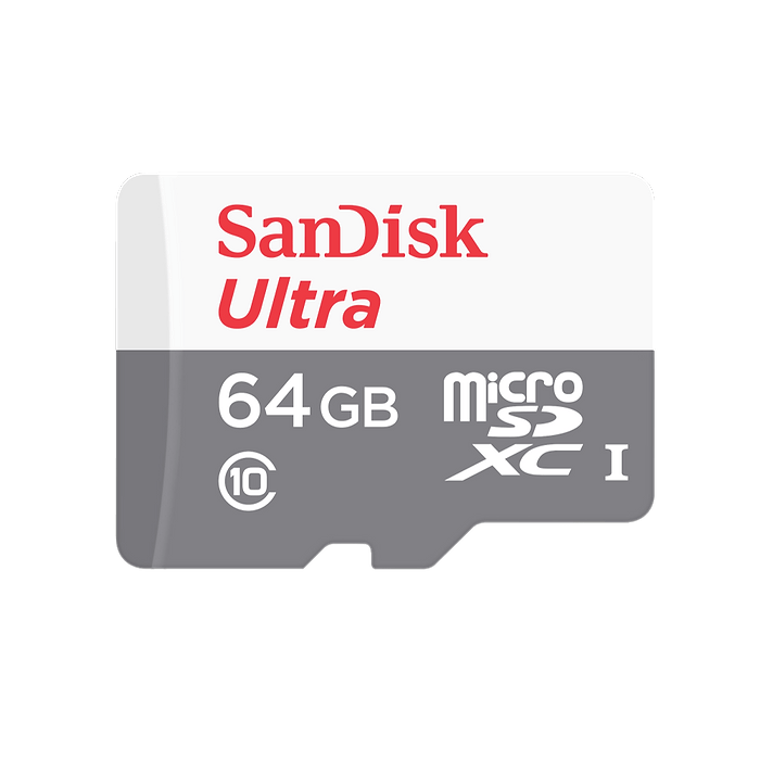 כרטיס זיכרון SanDisk Ultra microSDXC 64GB 100MB/s Class 10 UHS-I - חמש שנות אחריות עי היבואן הרשמי 
