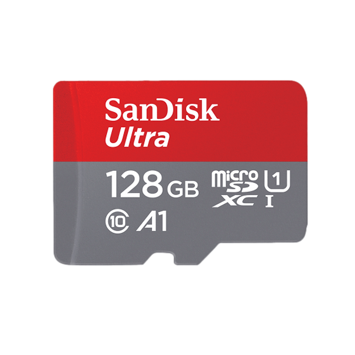 כרטיס זיכרון SanDisk Ultra UHS I 128GB MicroSD Card 140MB/s - חמש שנות אחריות עי היבואן הרשמי 